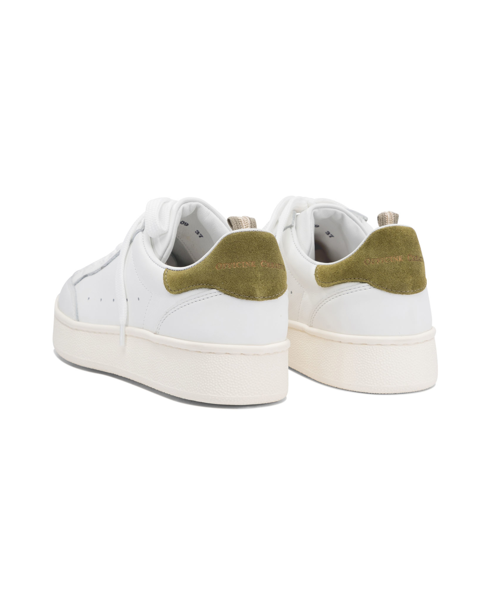 Officine Creative Round Head Low-cut Casual Shoes In White