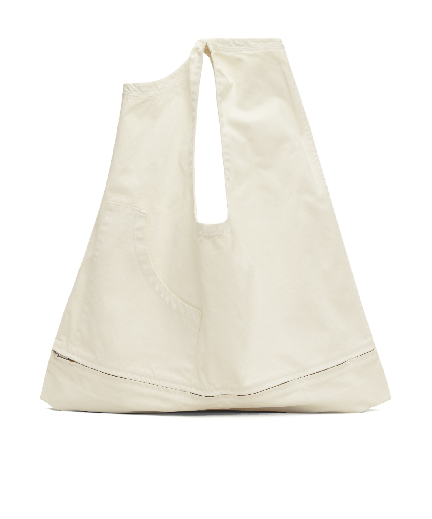 Issey Miyake Sculptural Convertible Vest Shoulder Bag In White