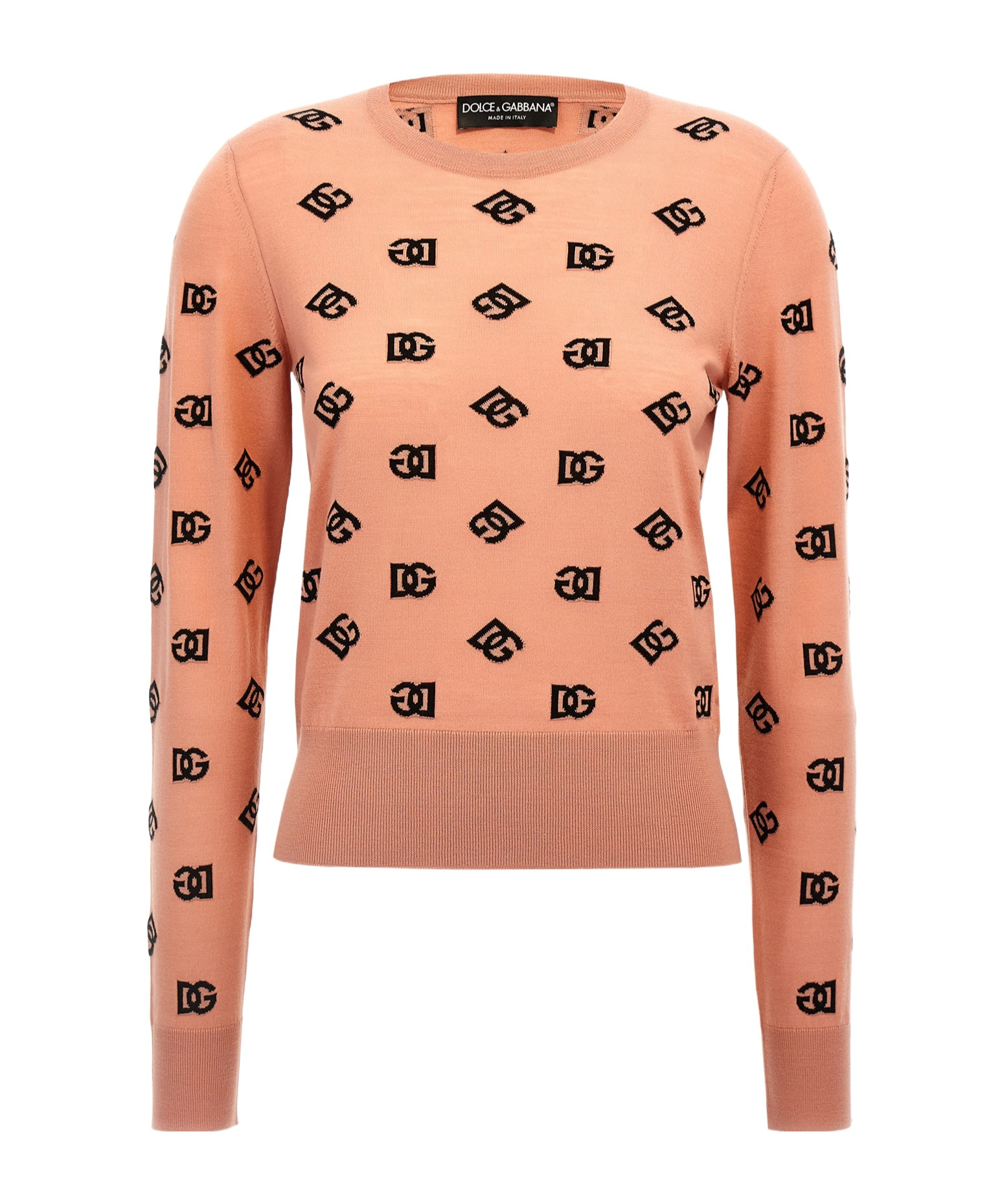 Dolce & Gabbana Logo Sweater Sweaters And Cardigans Pink In Pink