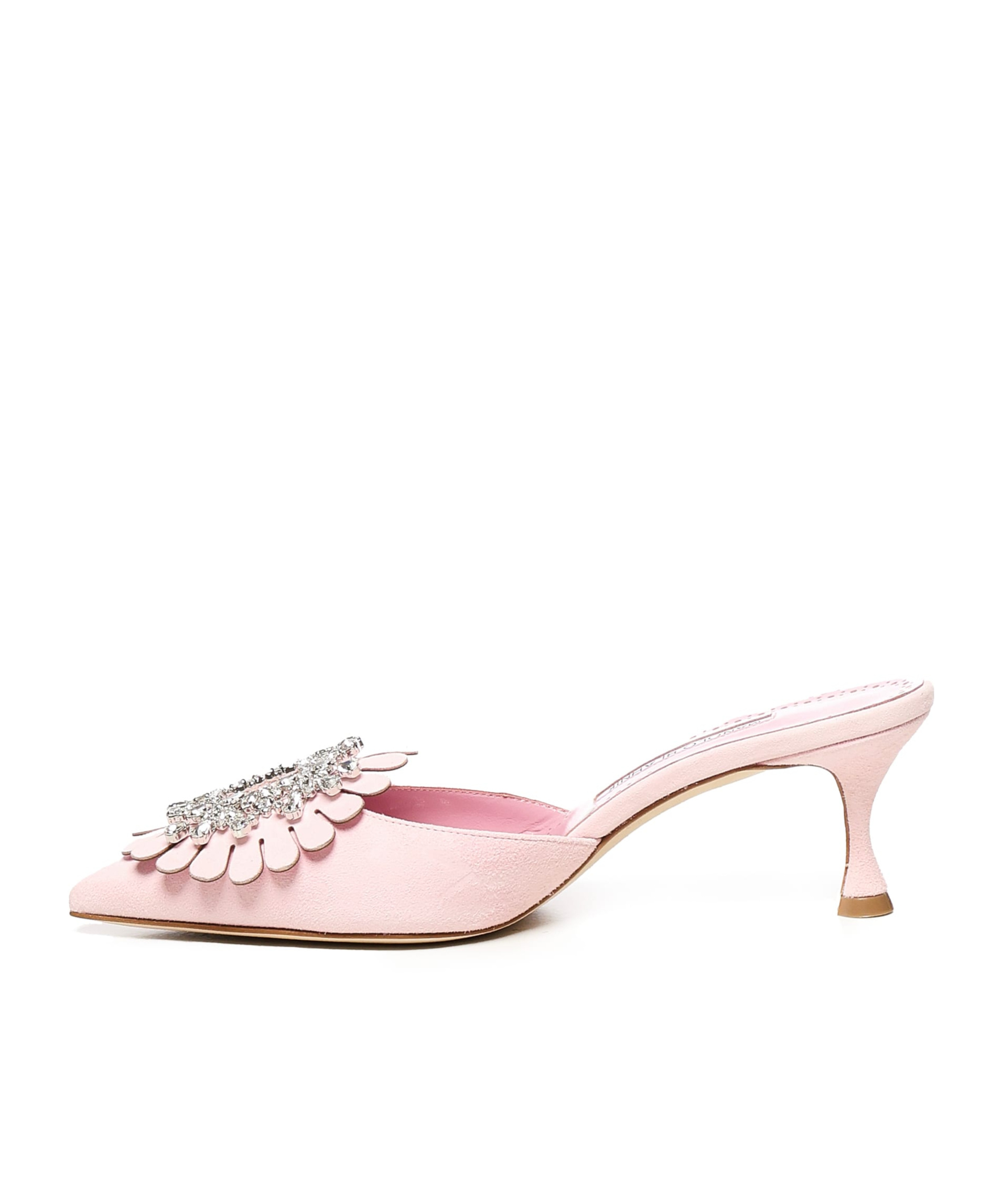 Manolo Blahnik Pointed High Heel Sandals In Pink