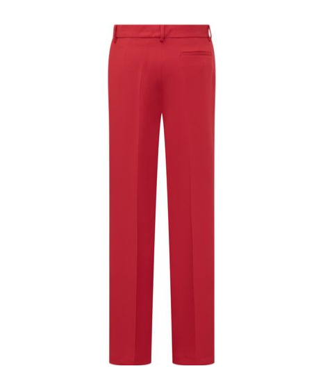 Msgm High-waist Tailored Trousers In Red
