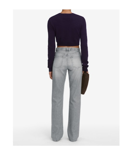 Frame Jeans With Belt Loops In Gray