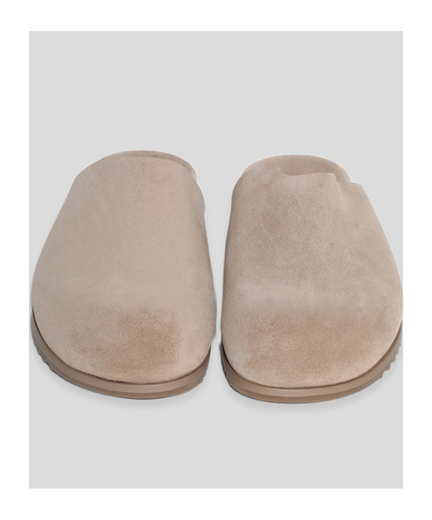 Rick Owens Round Toe Flat Slippers In Brown