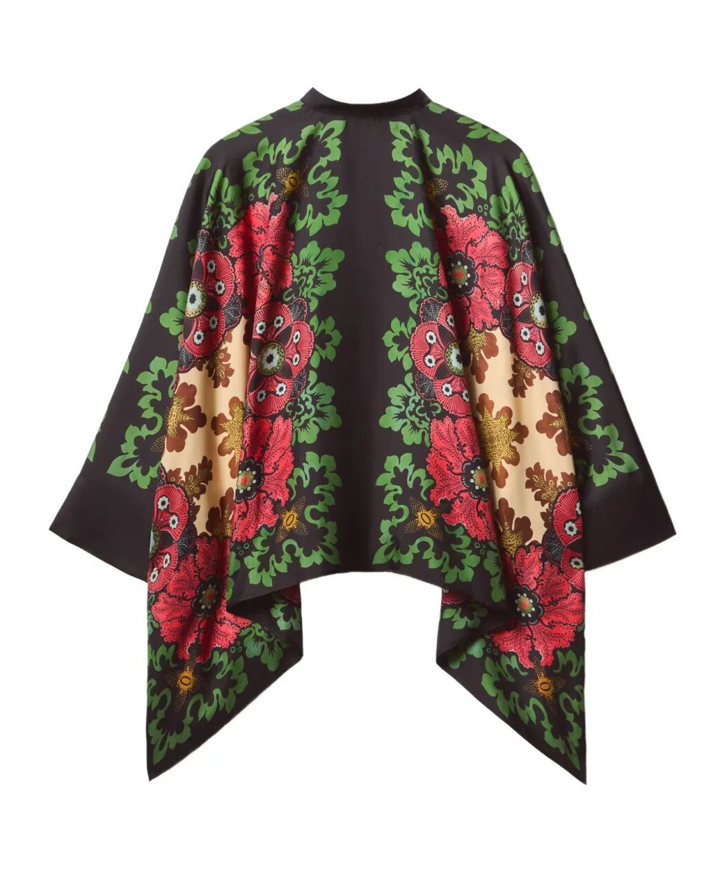La Doublej La Double J Foulard Floral Silk-twill Shirt In Multi