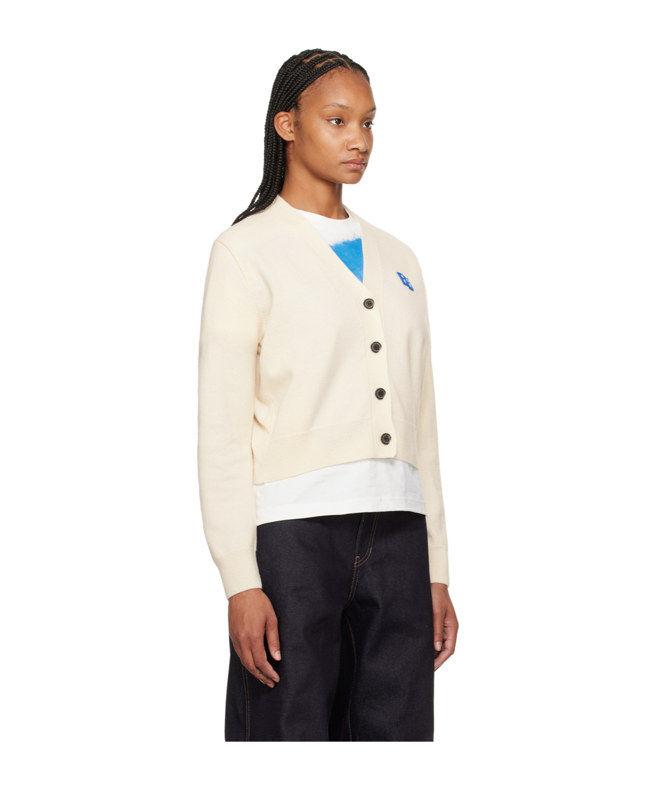 Shop Ader Error Button Logo Sweater In White