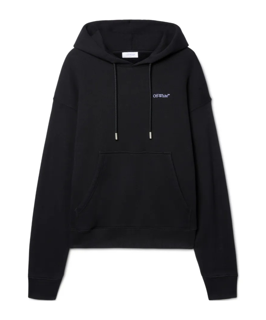 Off-white Barber Arrow Hoodie In Black
