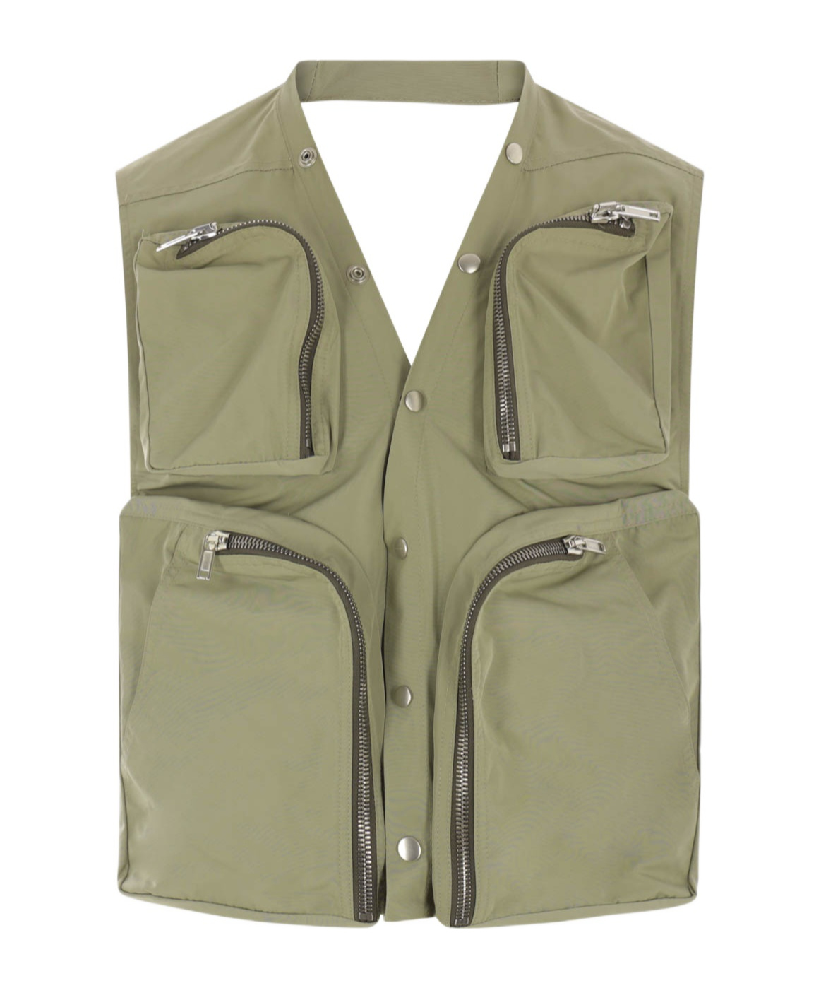 Rick Owens Sleeveless Work Vest In Nude