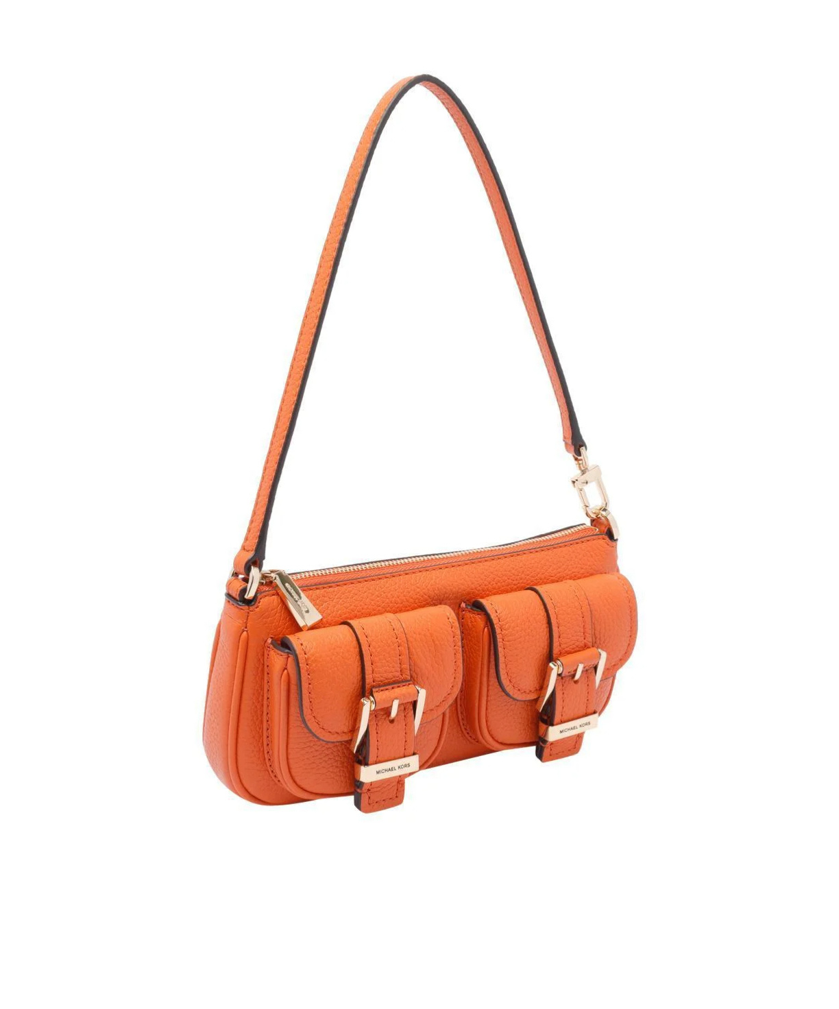 MICHAEL MICHAEL KORS ZOE SMALL PEBBLED LEATHER POCHETTE