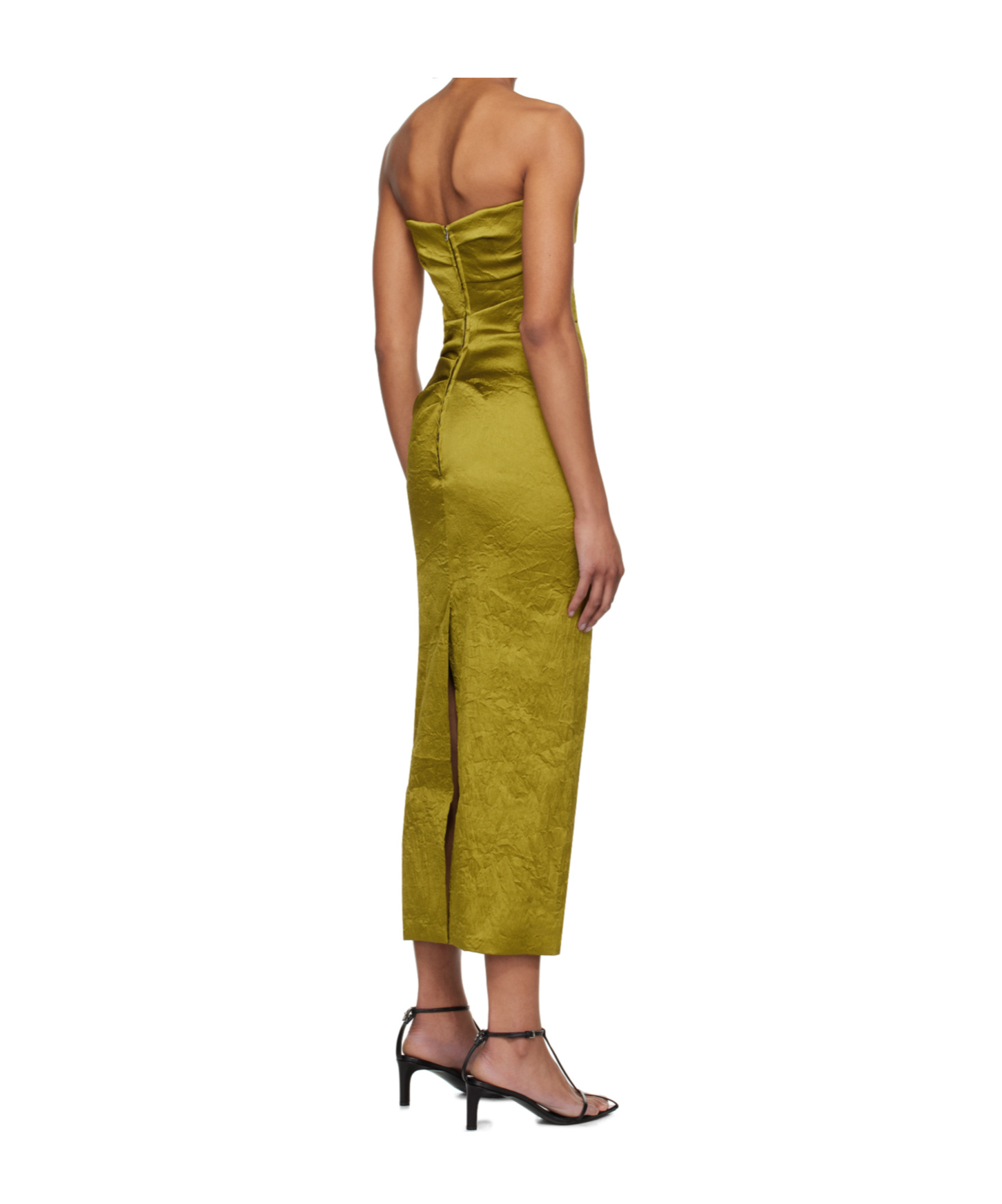 Tove Pleated Sleeveless Dress In Green