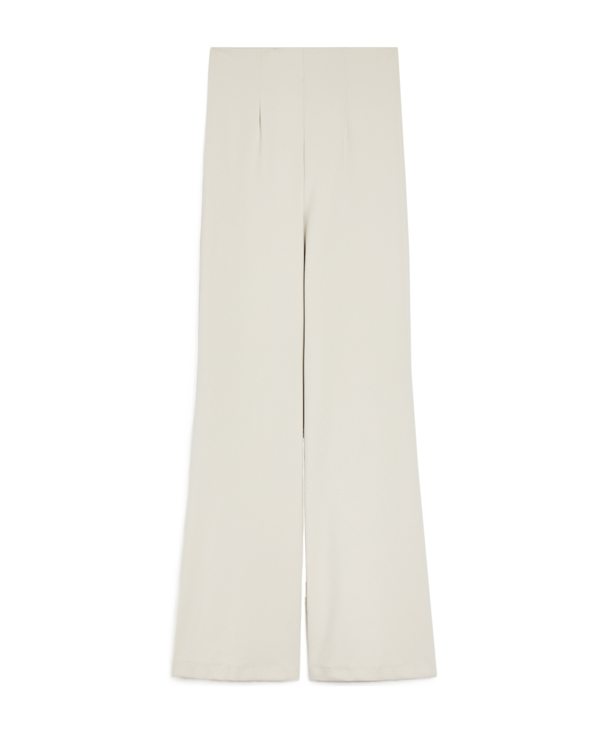 Shop Sportmax High-waisted Scuba Jersey Trousers In White