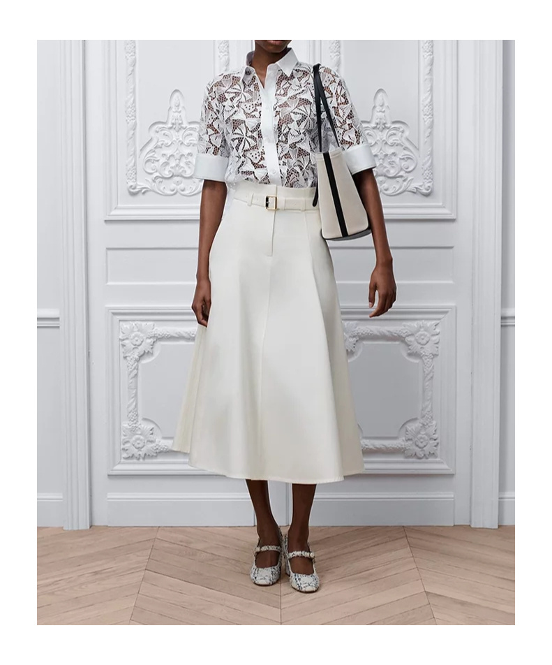 Dior Iviera Short-sleeved Blouse In White