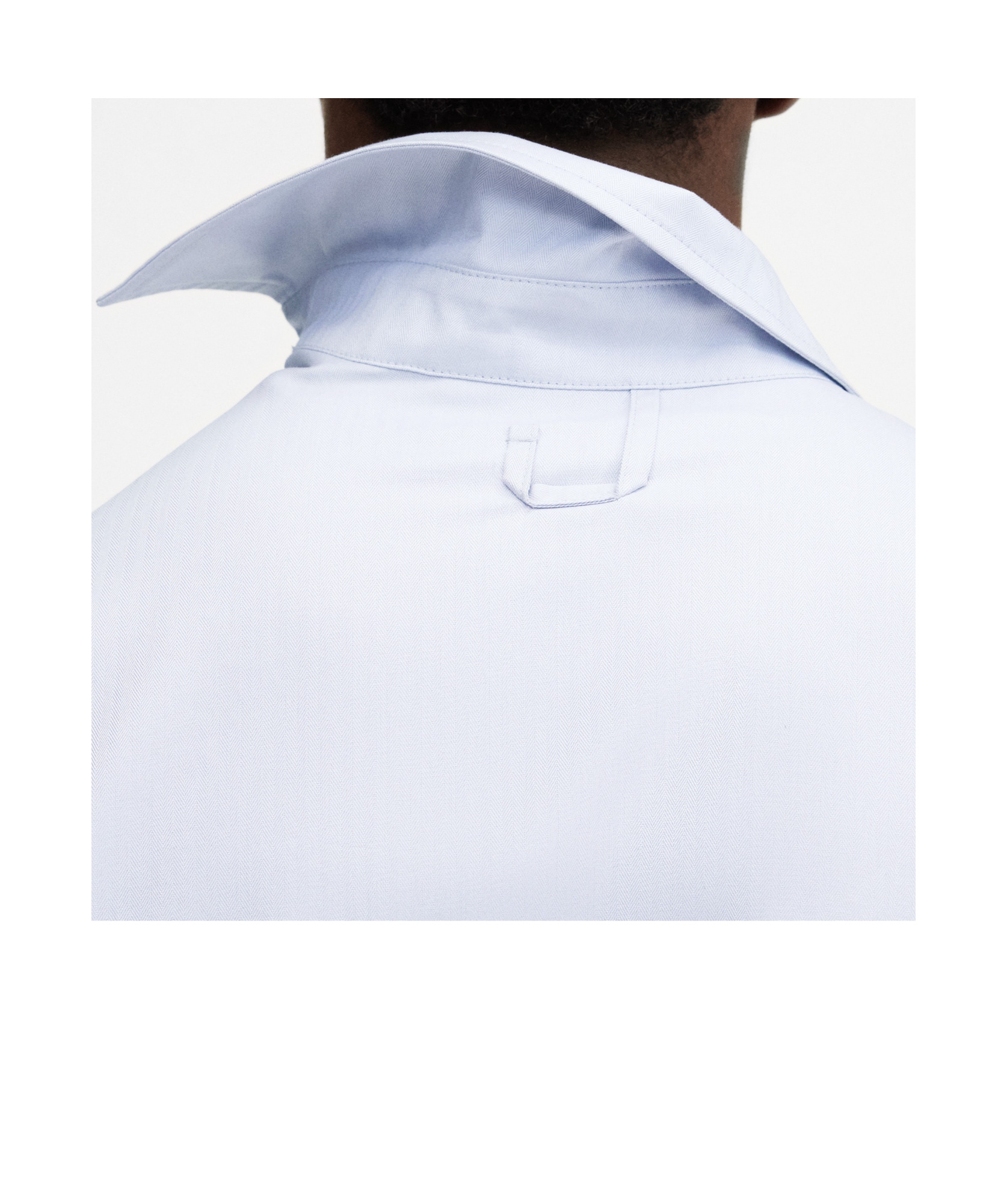 Jacquemus La Chemise Cuadro Cotton Asymmetric In White