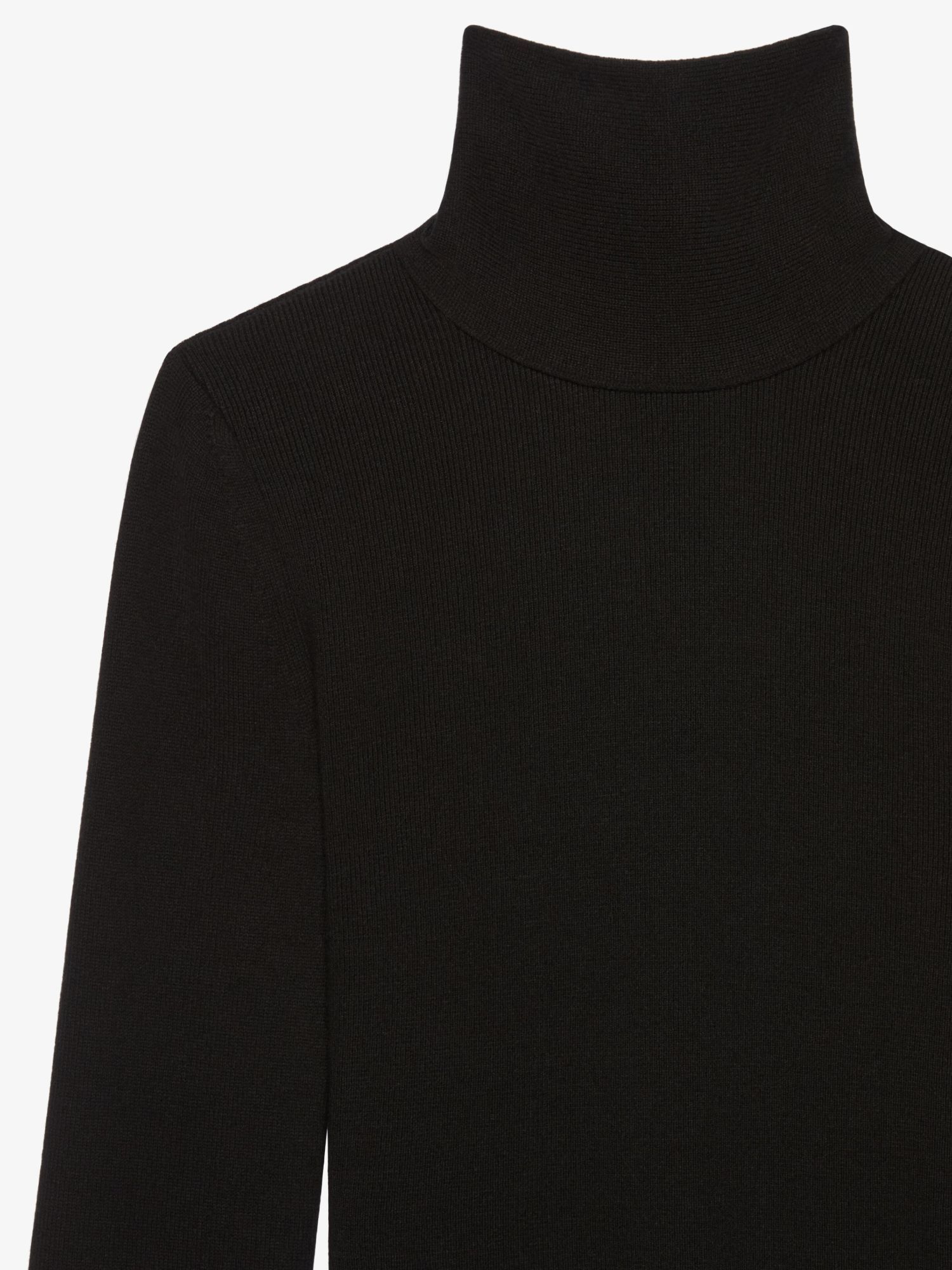 Givenchy Wool-blend Turtleneck Midi Dress In Black