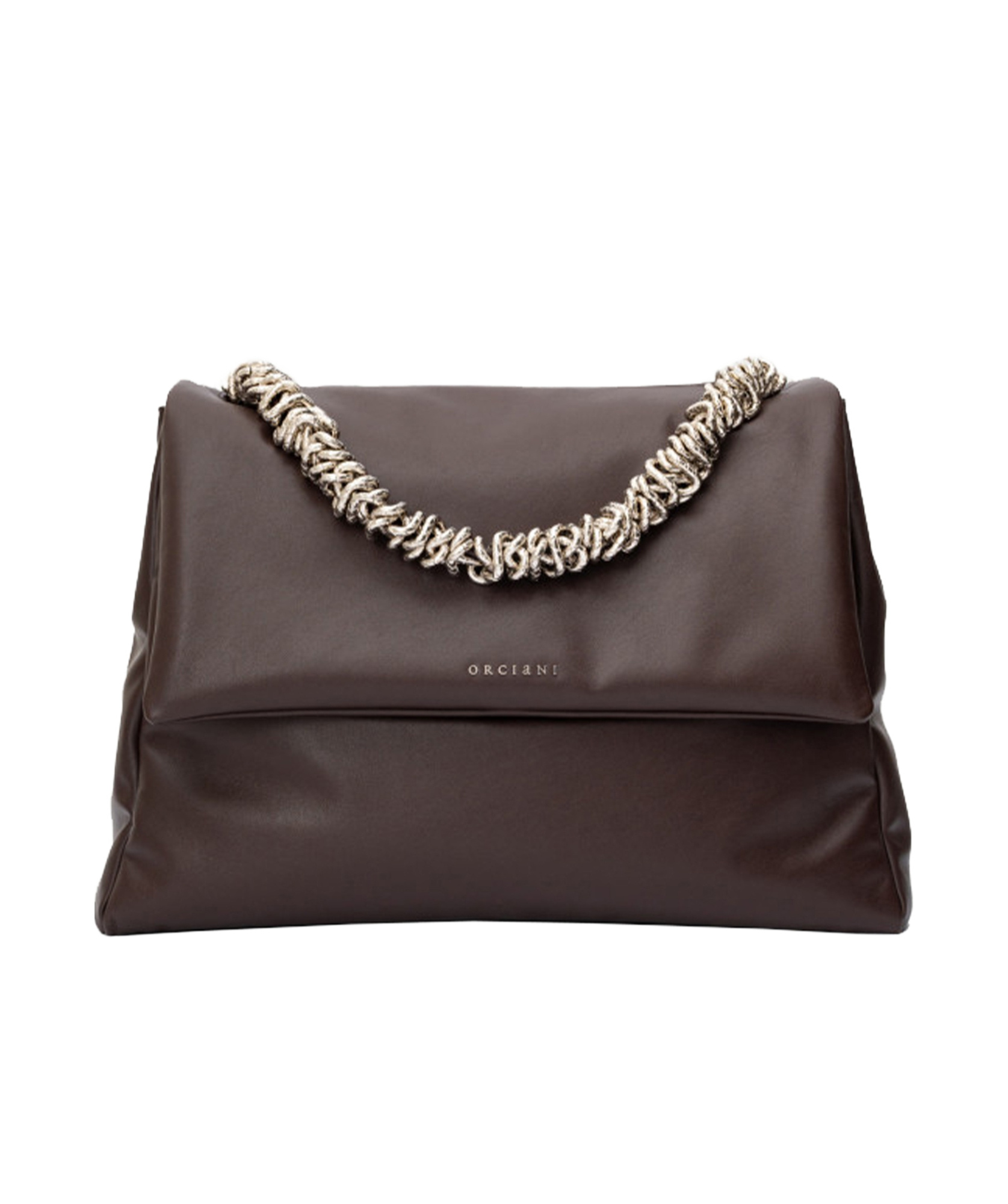 Orciani Flip Shoulder Bag In Black