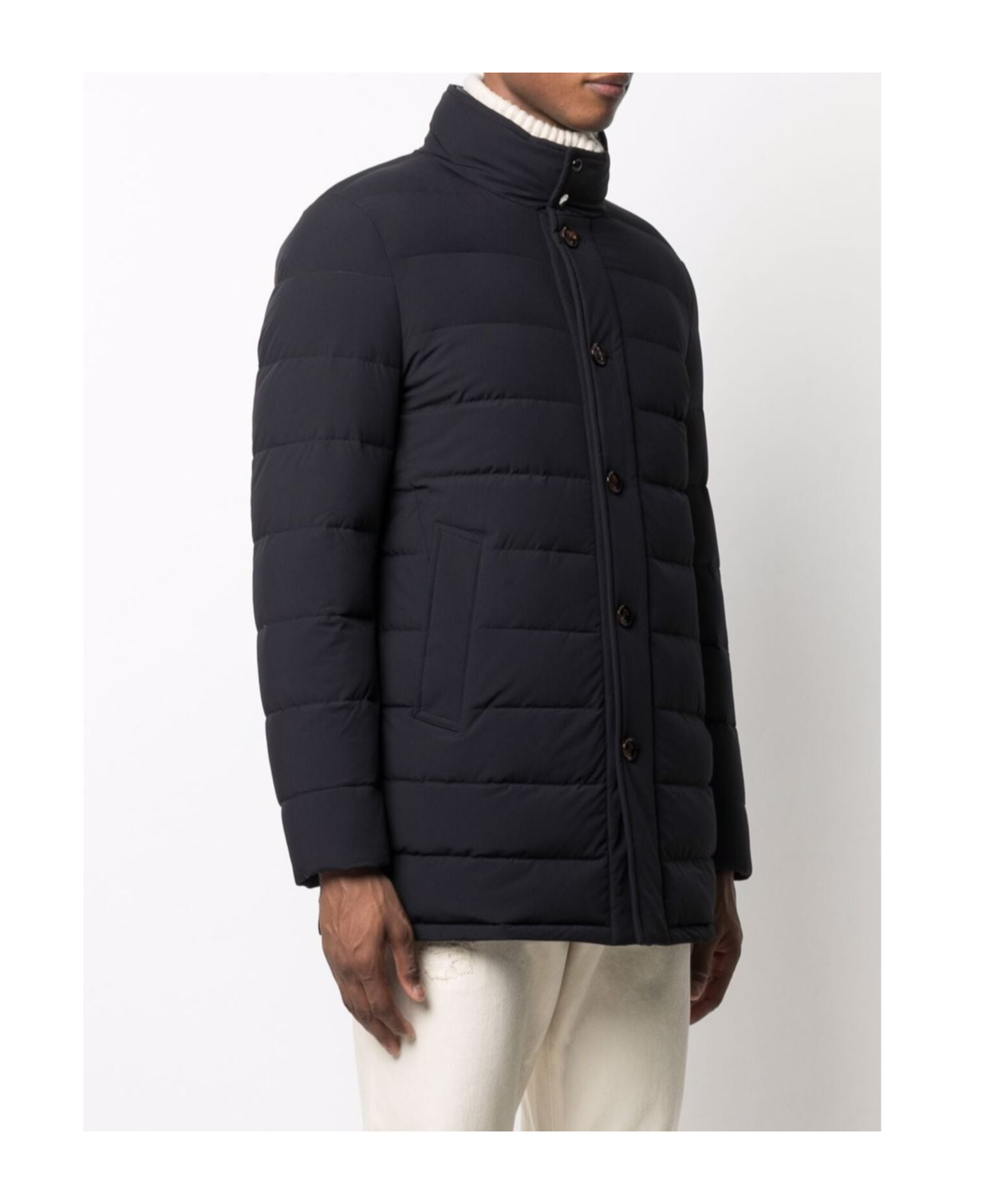 Moorer Layered Down-padded Jacket In Black