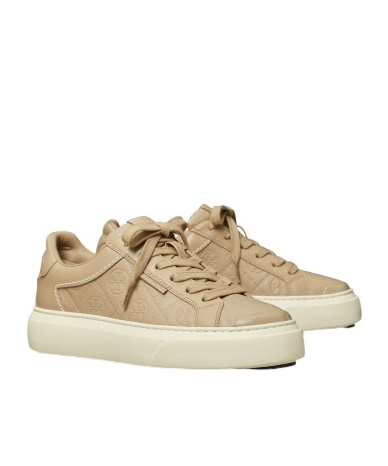 Tory Burch Round-head Sneakers In Nude