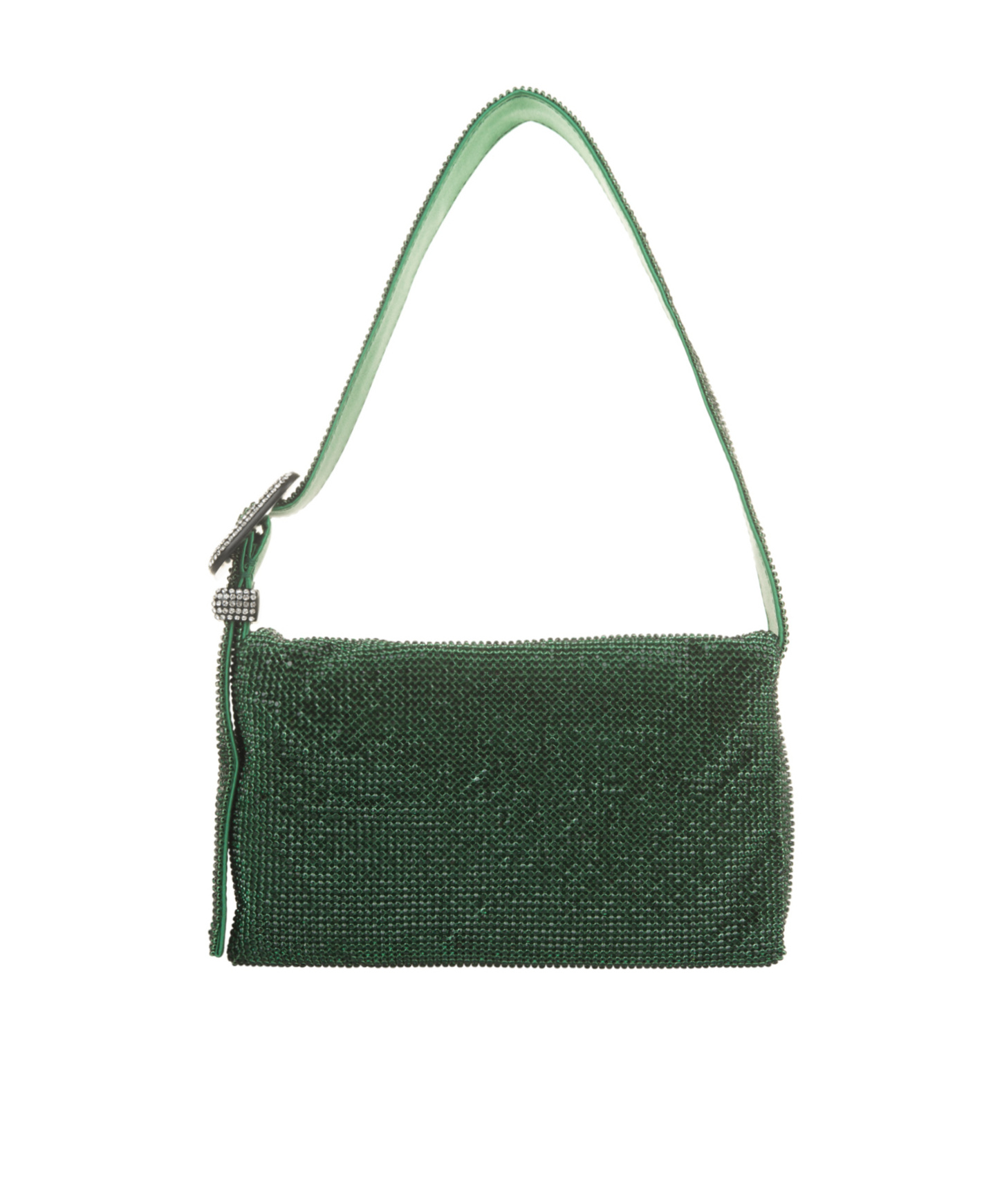 Benedetta Bruzziches Vitty La Mignon Embellished Shoulder Bag In Green
