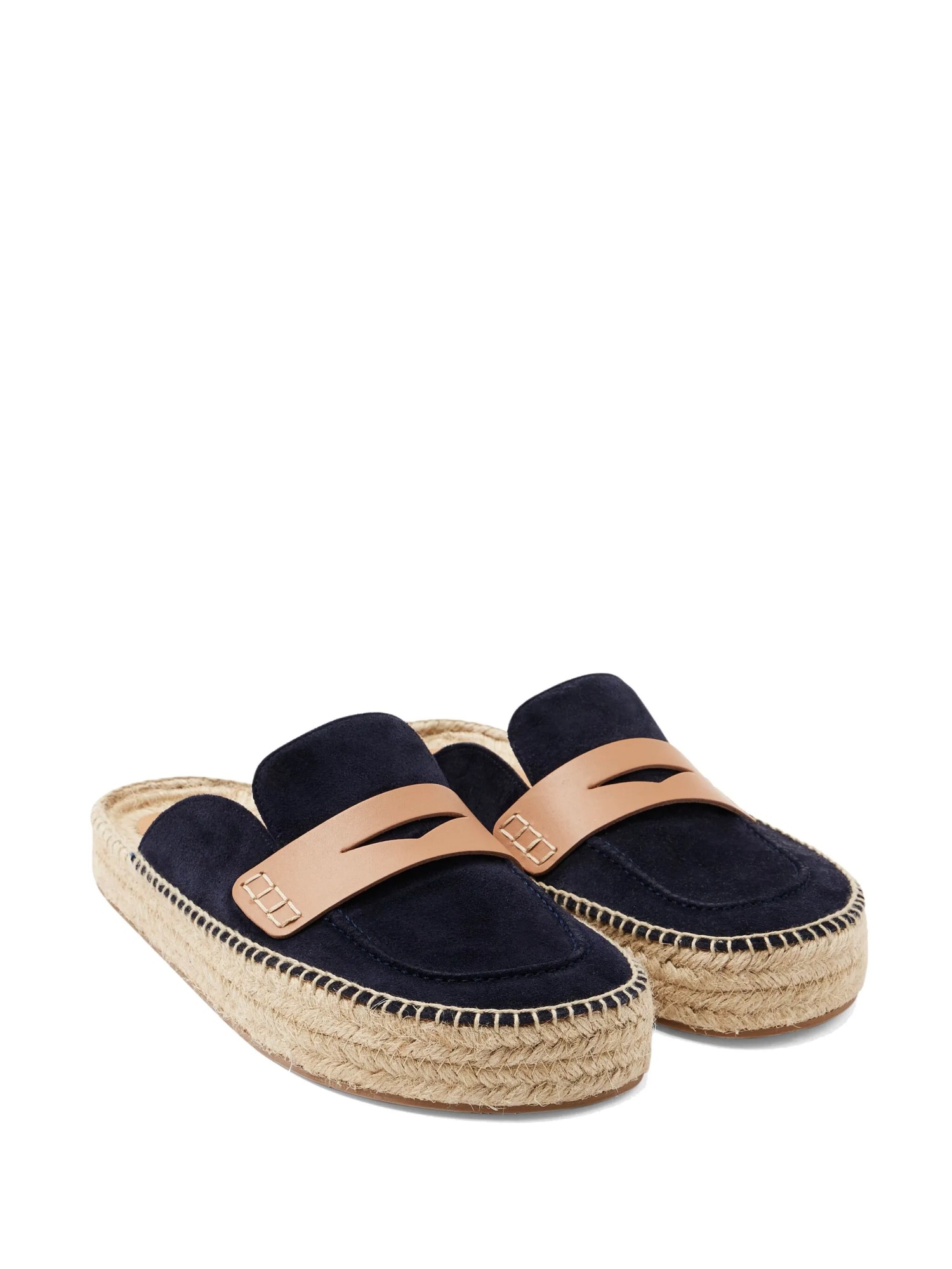 Jw Anderson Suede Espadrilles With Braided Raffia Sole In Black