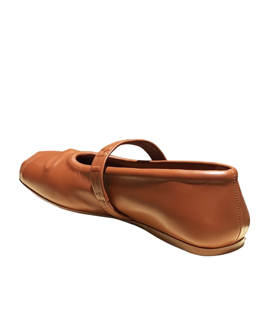 Marni Mary Jane Flats In Brown