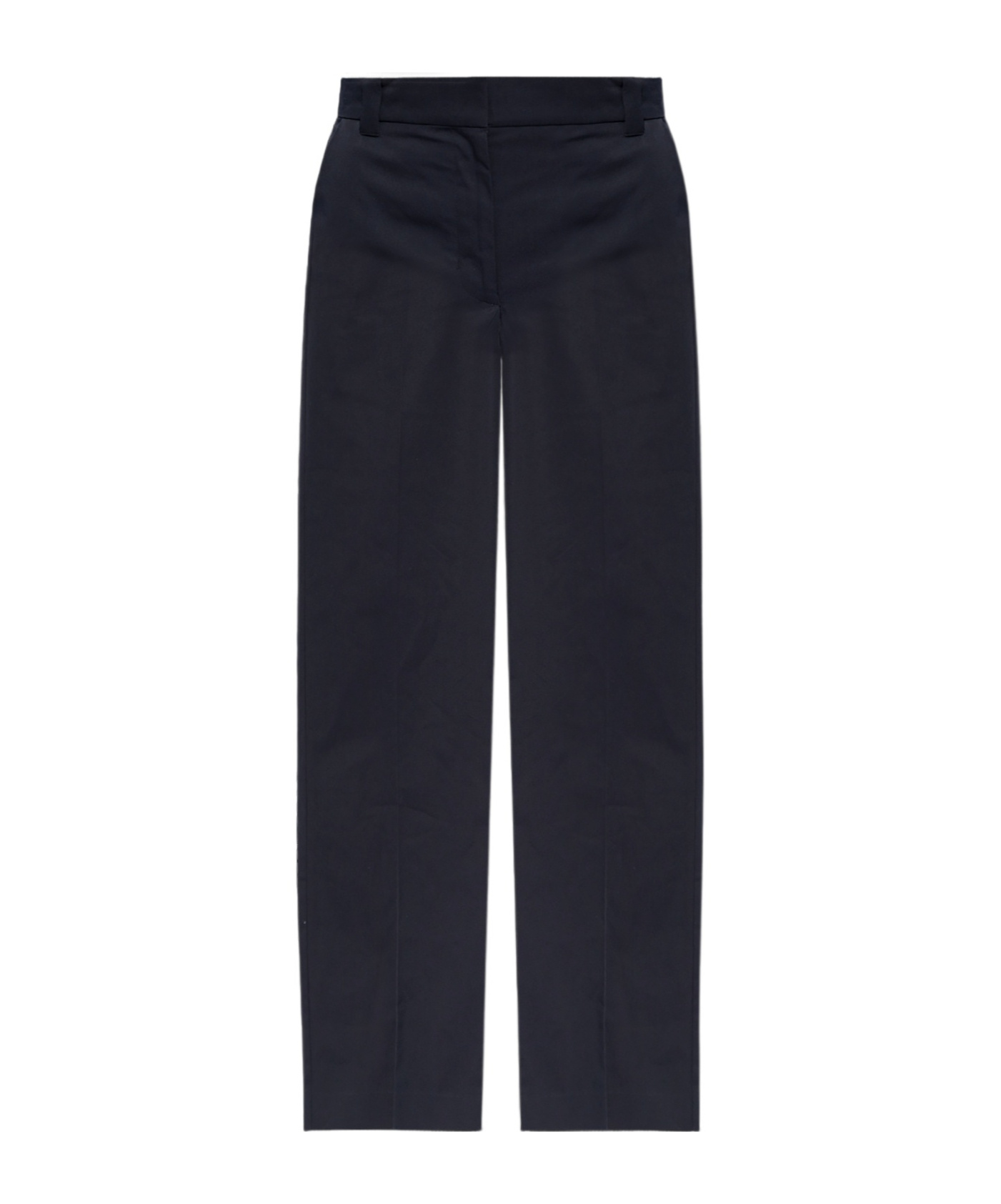Apc Straight-leg Cotton Tailored Trousers In Black