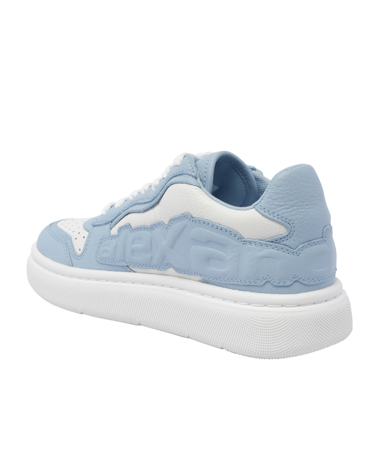 Alexander Wang Puff Leather Chunky Sneakers In White