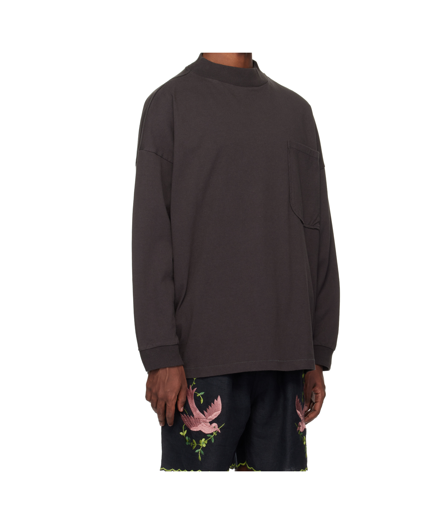 Bode Long-sleeved T-shirt In Black