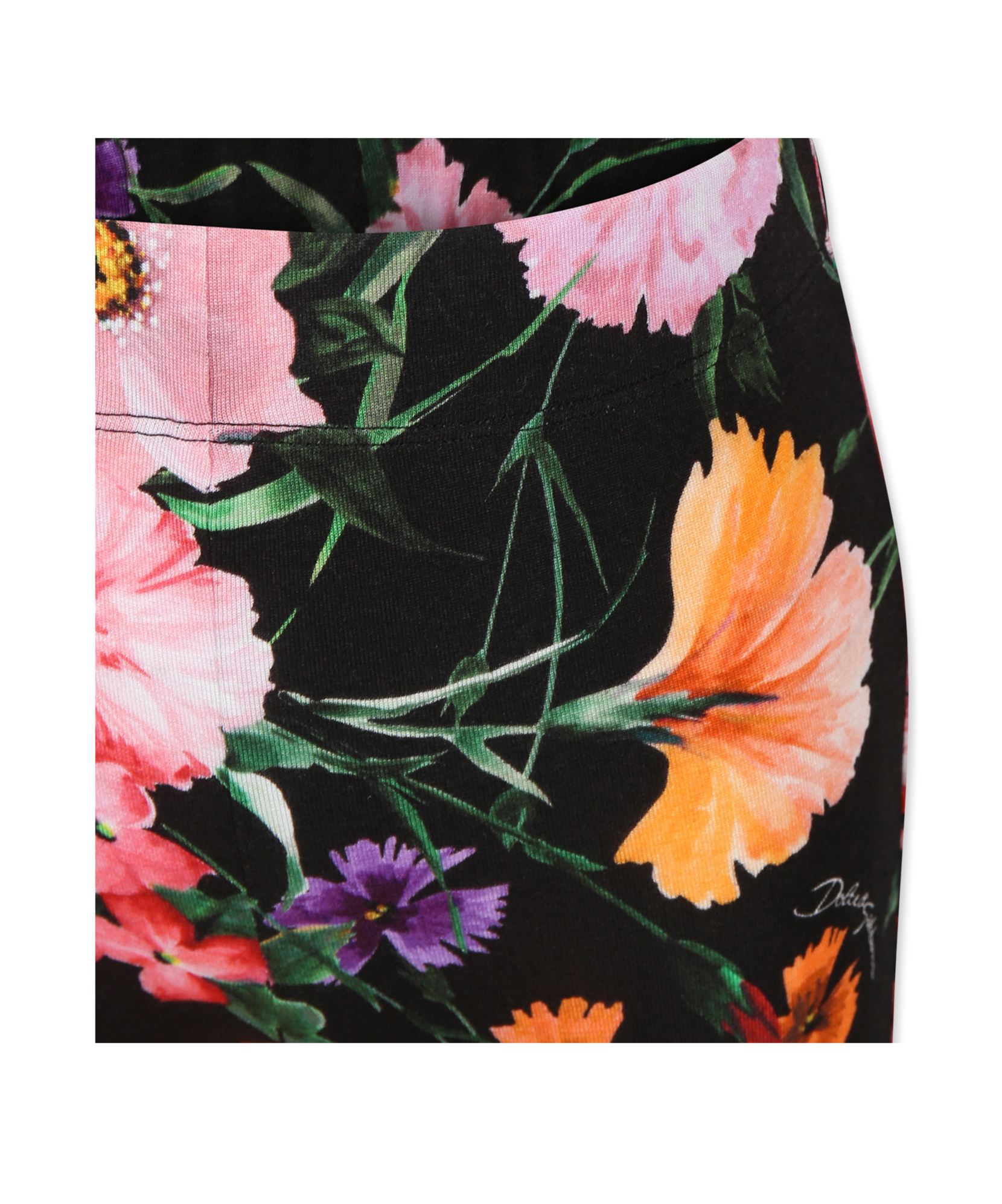 Dolce & Gabbana Floral Printed Casual Pants In Multicolor