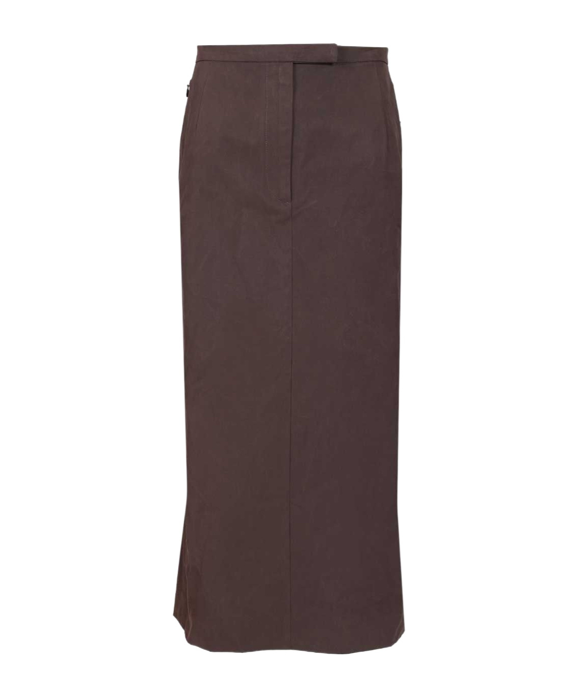 Dries Van Noten 04070-sandora Long 2218 Heavy Cotton Poplin Skirt Skirts Brown In Brown