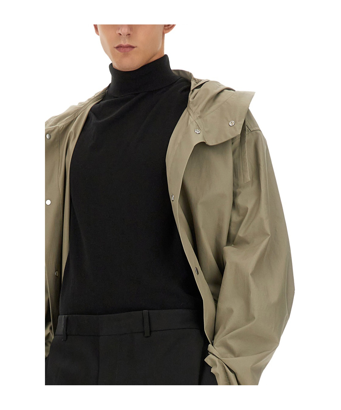 Jil Sander Parka With Logo In Nude