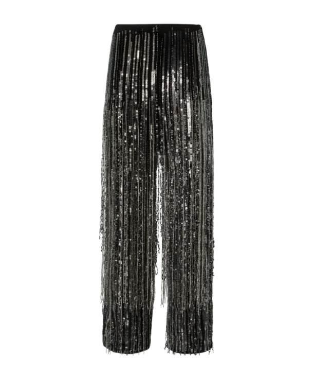 Pinko Sequinned Trousers In Black