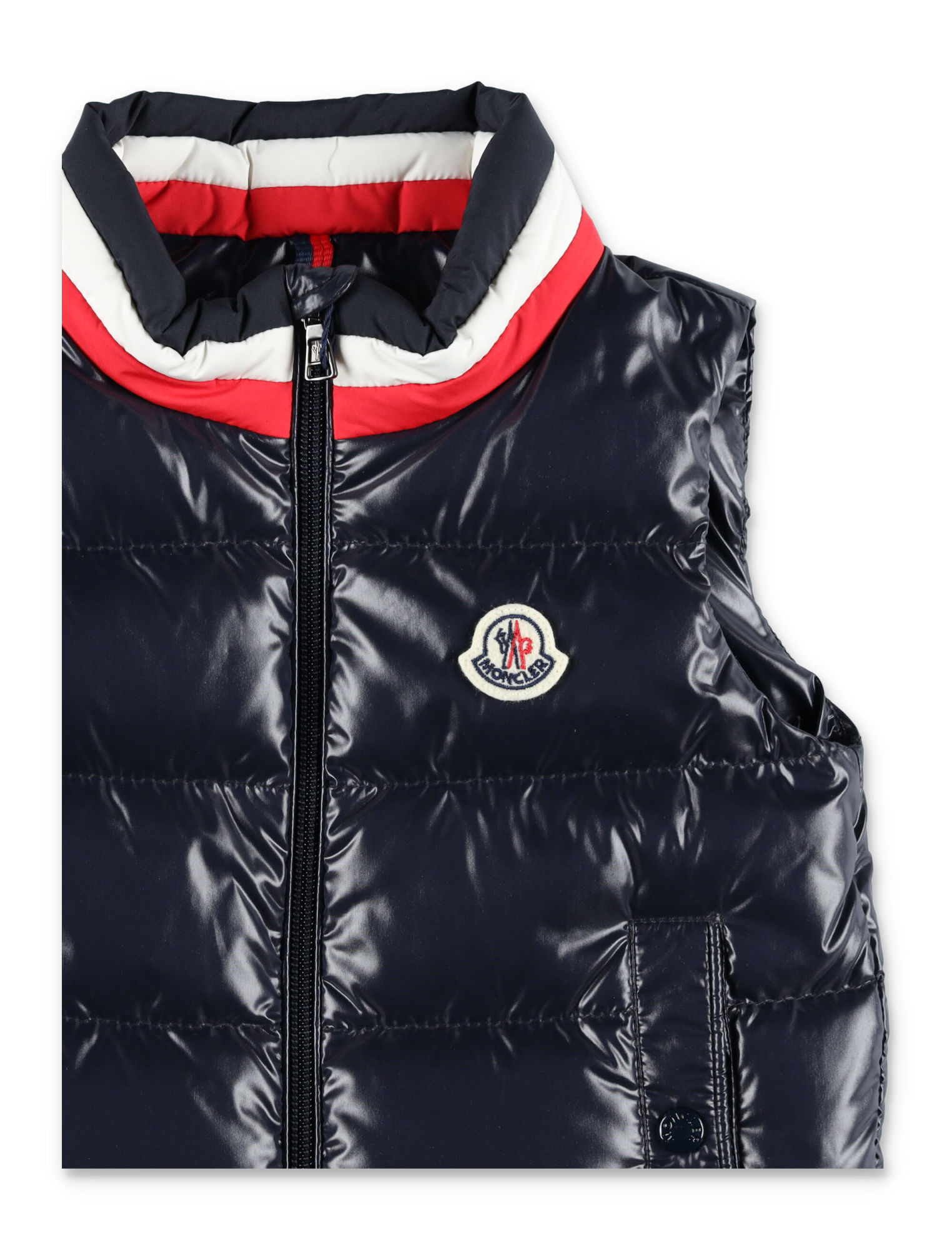 Moncler Merb Down Vest In Blue