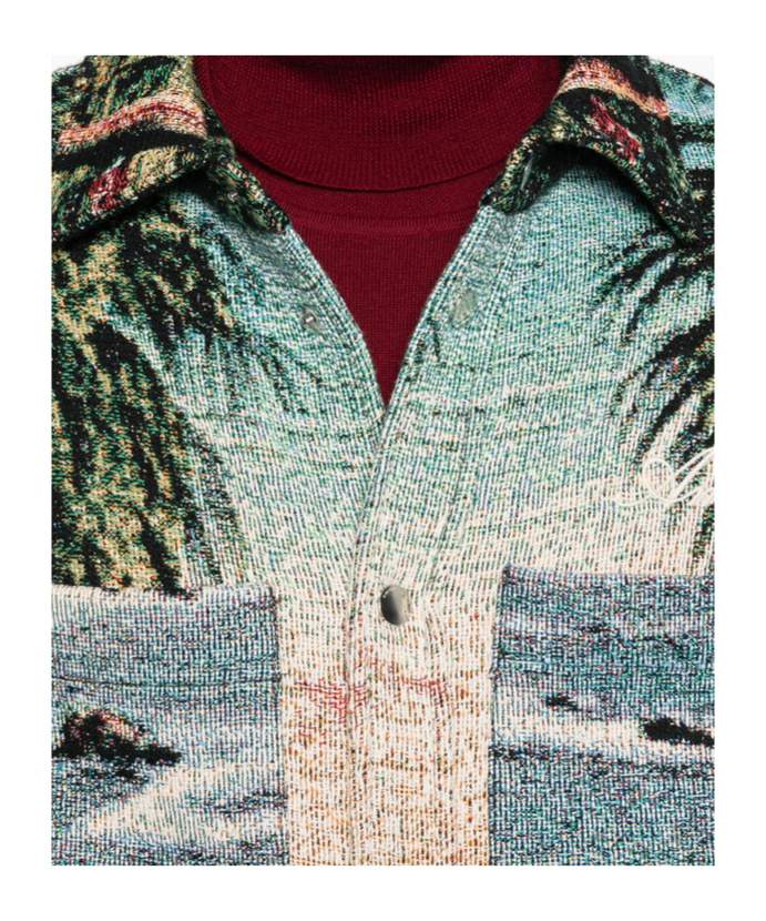 Amiri Short Sleeve Shirt In Blue