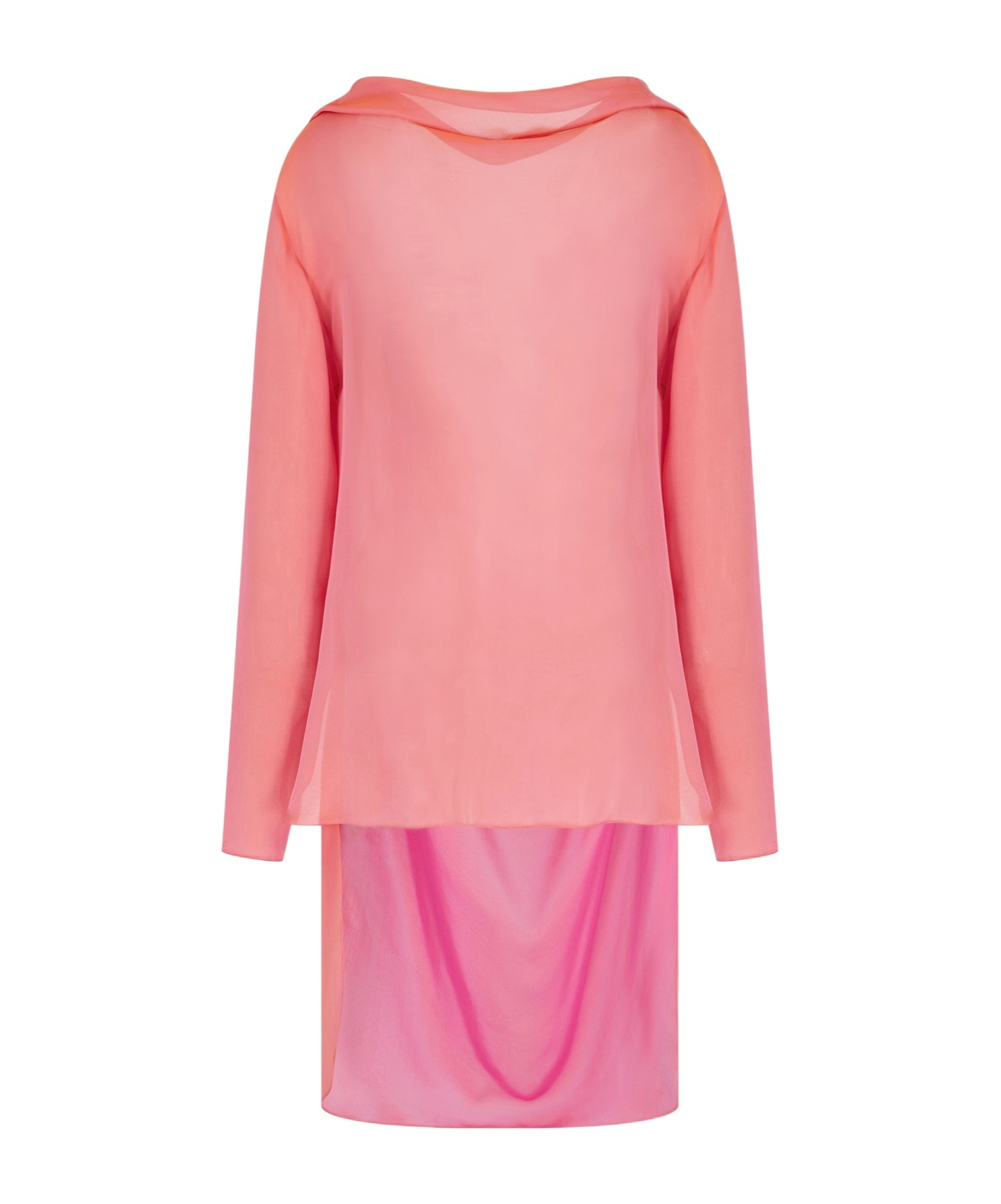 Giorgio Armani Drap-detailing Blouse In Pink