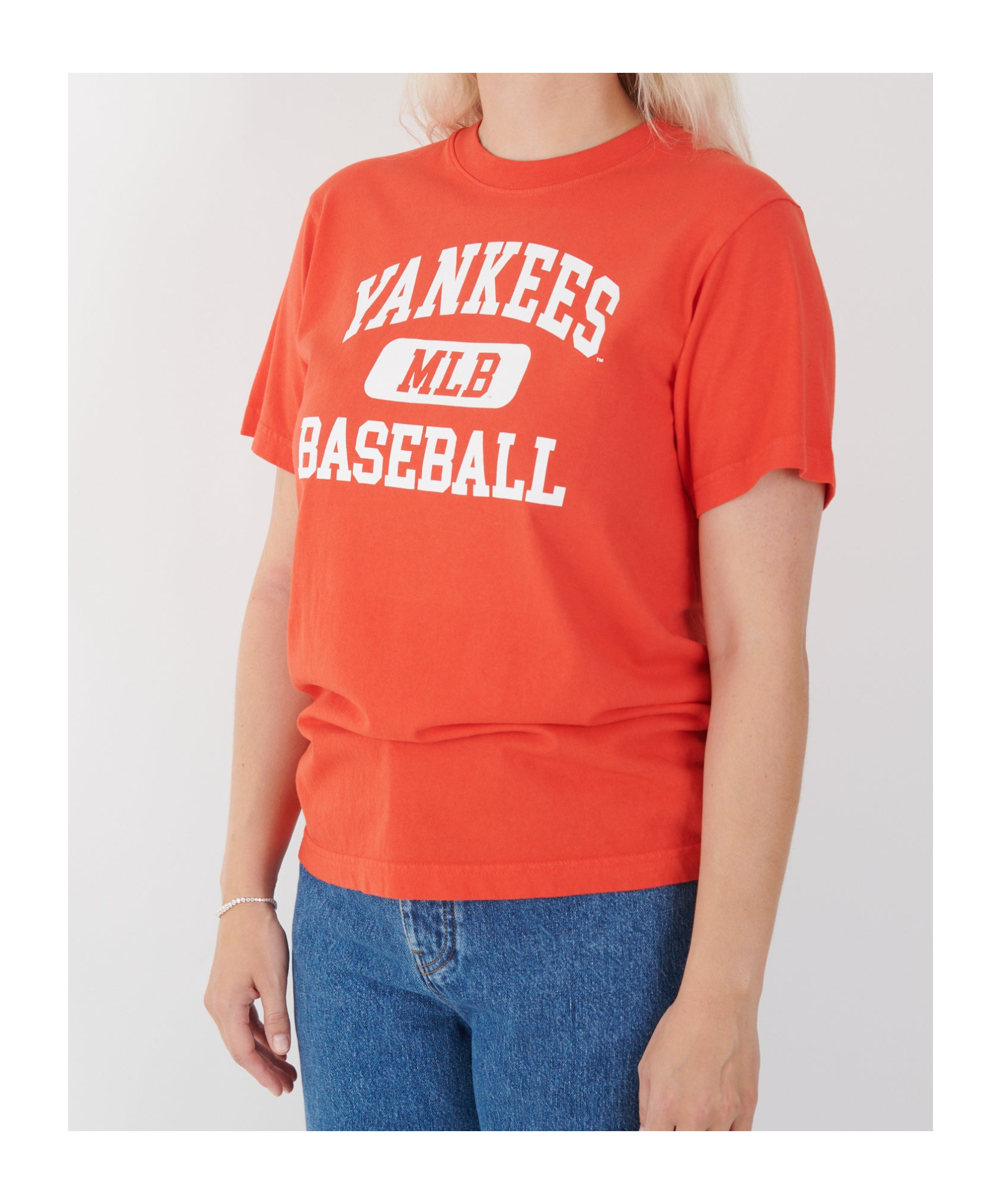 Sporty And Rich Yankees Ivy T-shirt In Orange