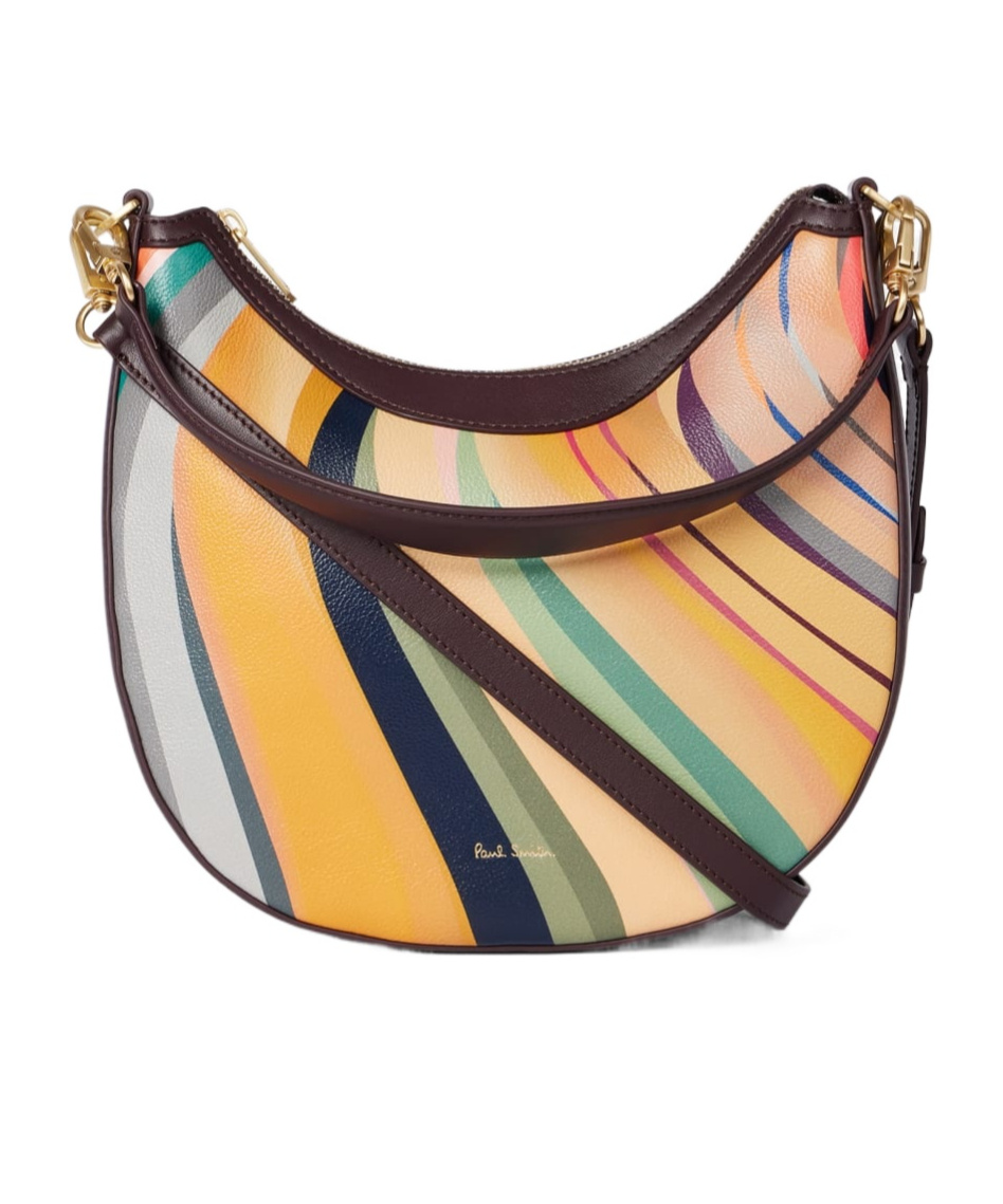 Shop Paul Smith Dusky Swirl Mini Hobo Bag In Multicolor