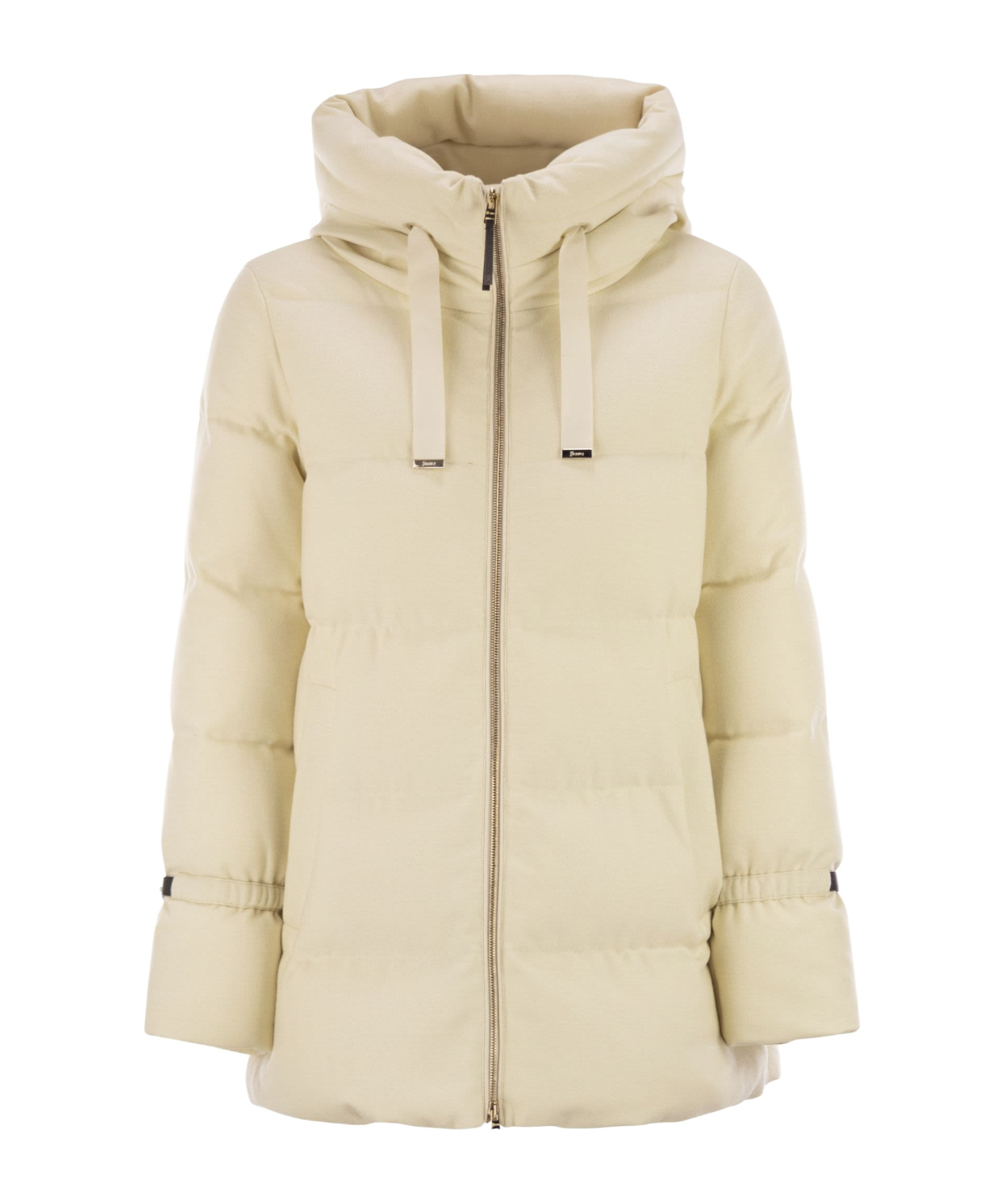 Herno Women Bi-stretch Lurex Wool Jacket In Neutral