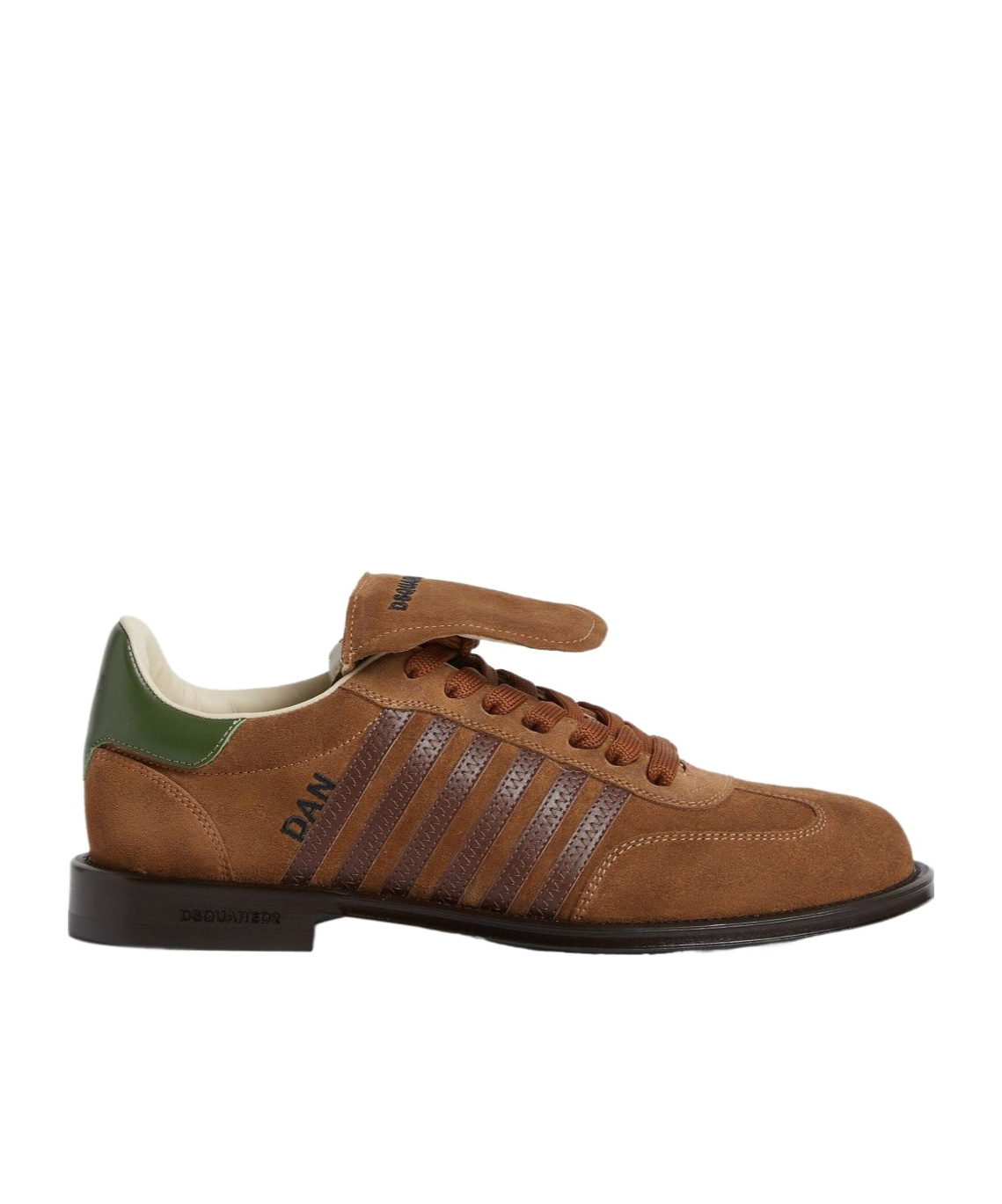 Dsquared2 Leather Derby Shoes In Brown