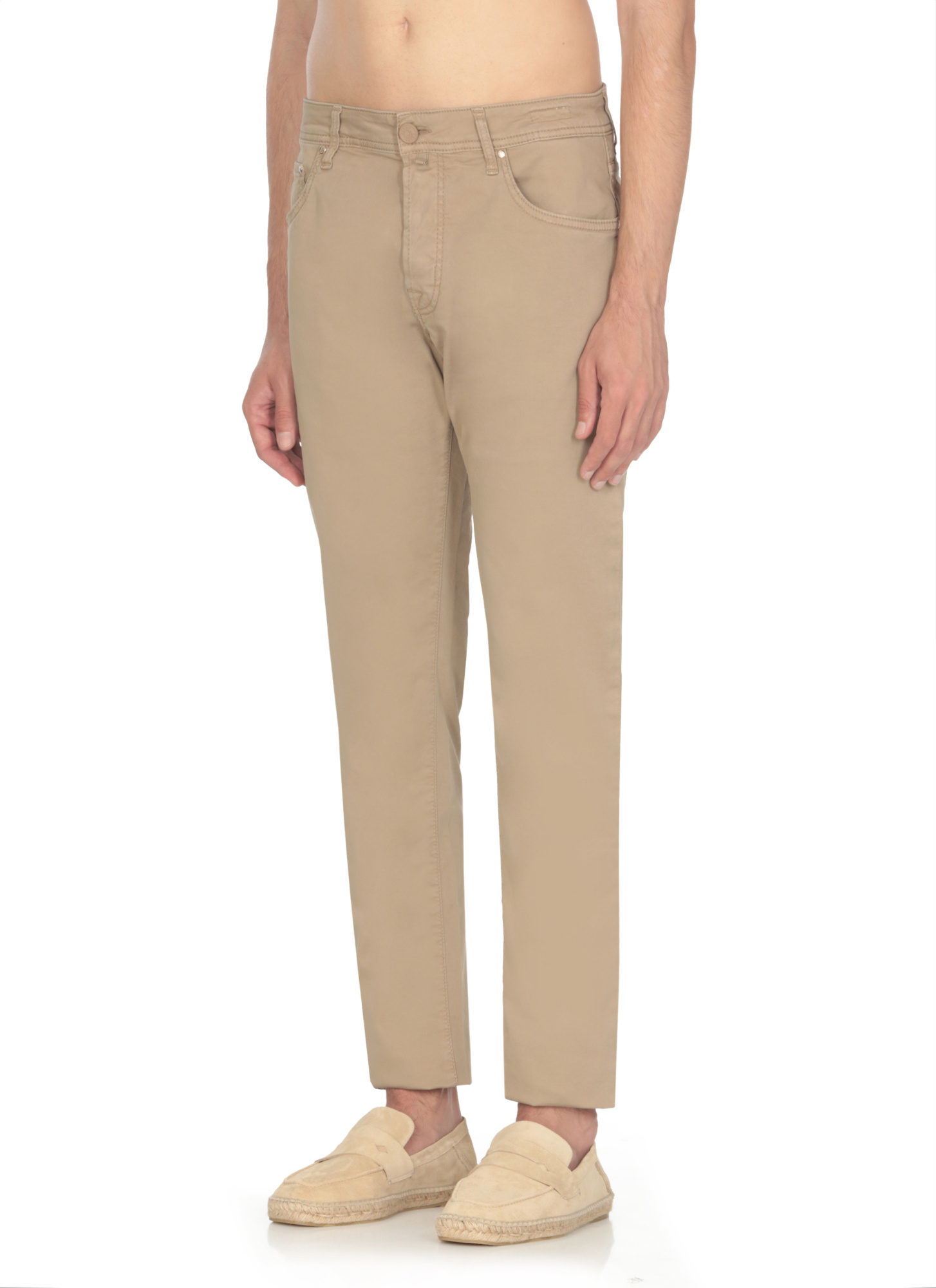 Shop Jacob Cohen Nick Low-rise Slim-fit Jeans In Nude