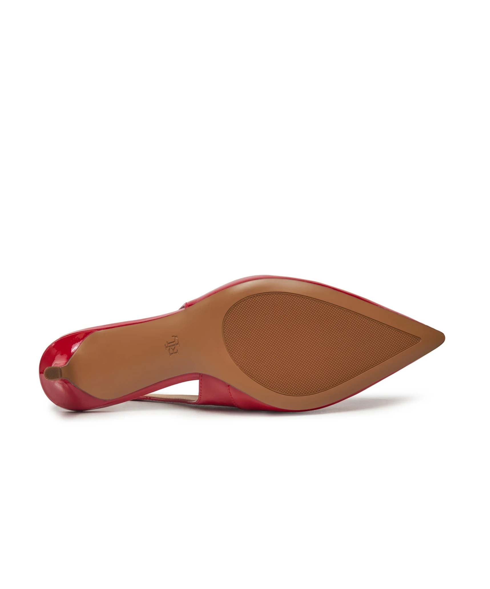 Ralph Lauren Pointed High Heel Sandals In Red