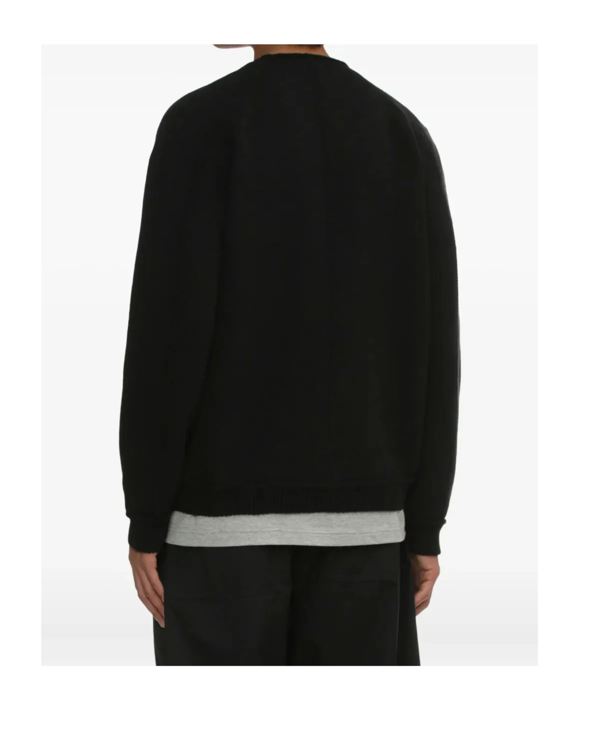 Comme Des Garçons Long-sleeved Cardigan In Black