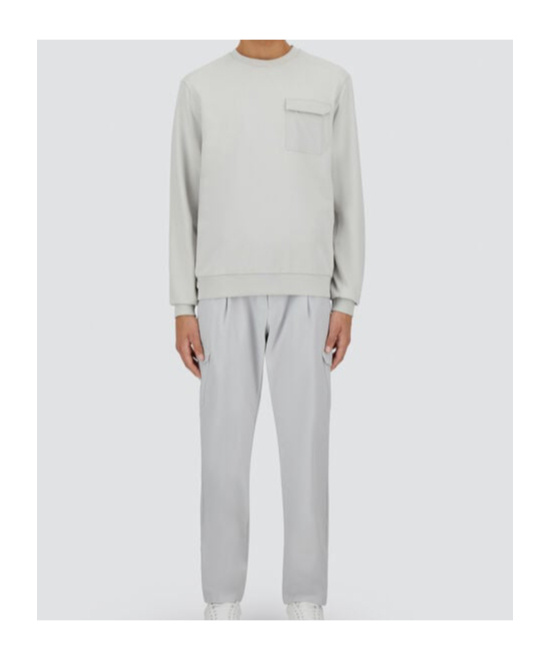 Herno Cotton Sweater And And Nylon Maestro Sweatshirt In Ice