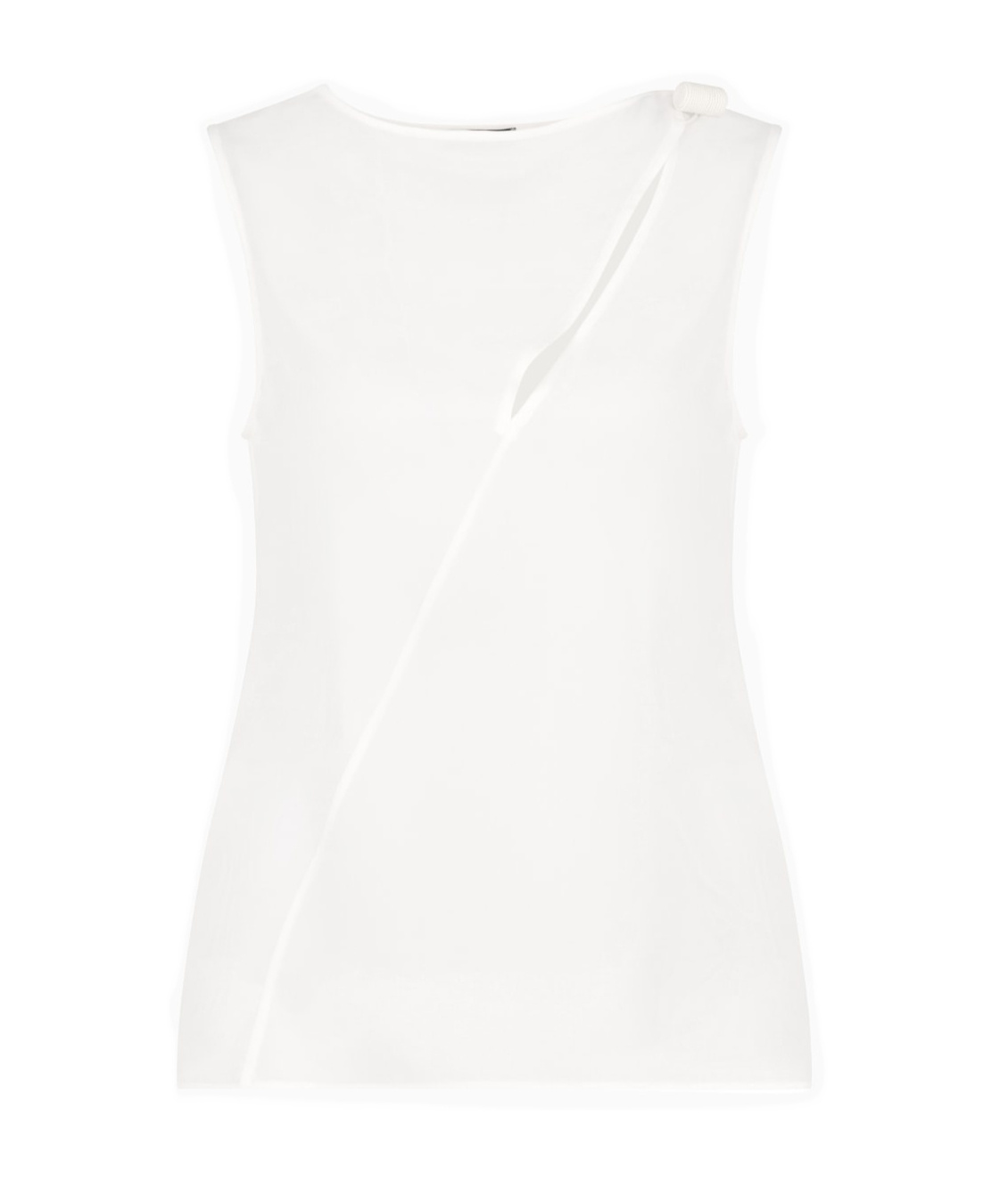 Emporio Armani Icon Top In Silk Double Georgette