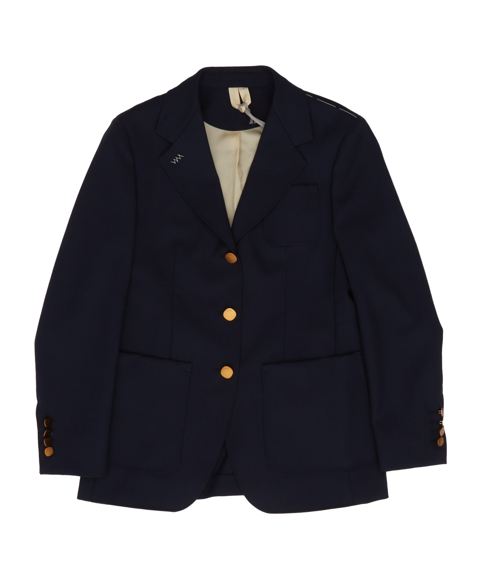Max Mara Single-breasted Long-sleeved Jacket In Black