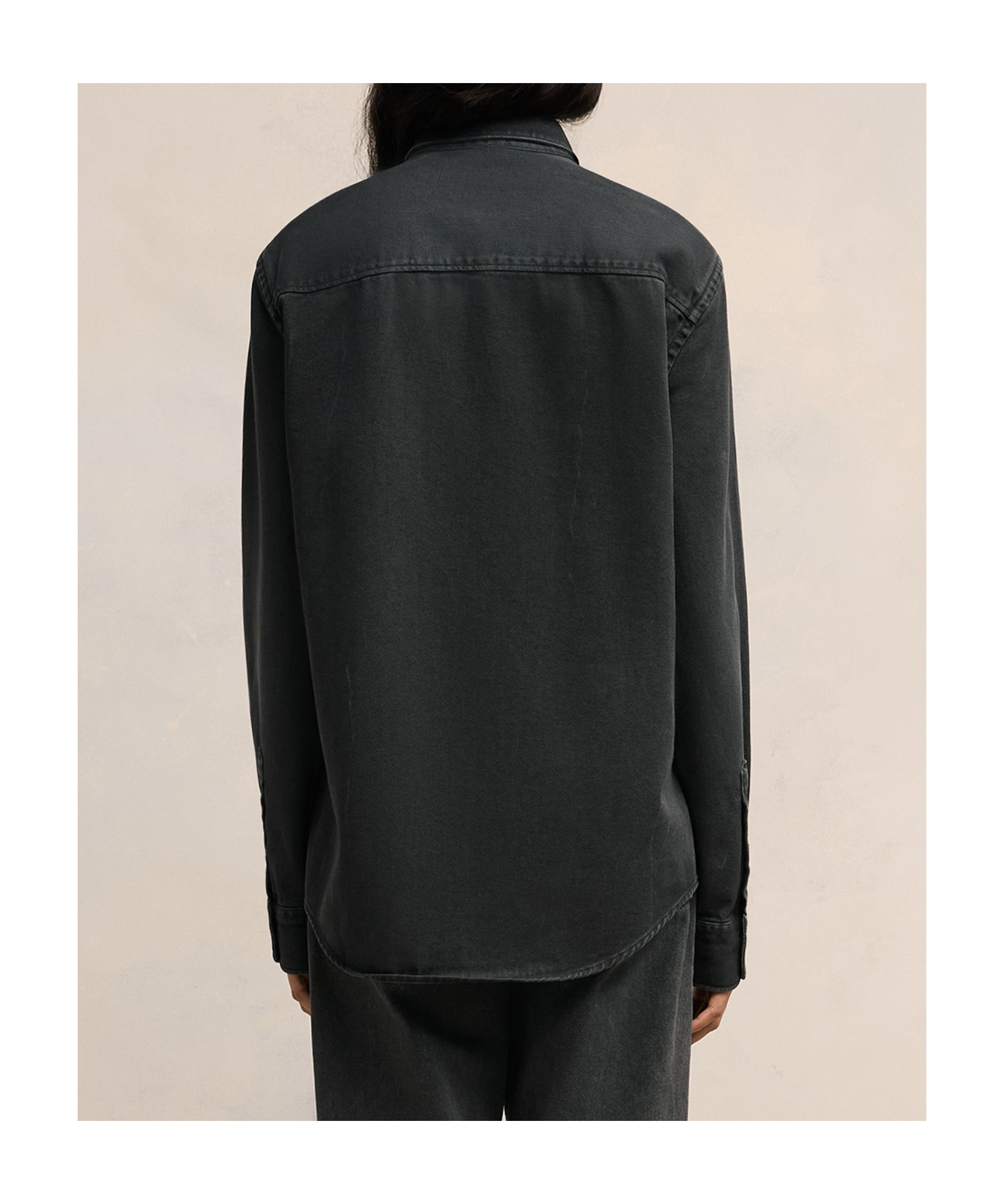 Ami Alexandre Mattiussi Ami Paris Ami De Coeur Button-down Shirt In Black