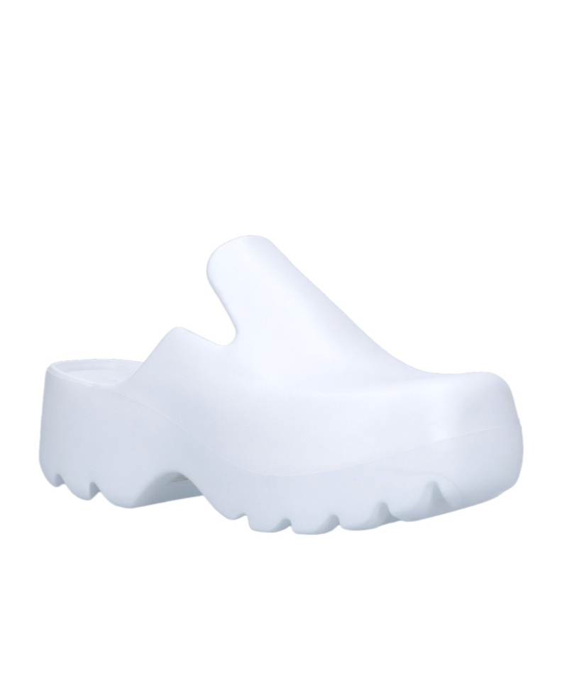 Bottega Veneta Flash 60mm Platform Clogs In White