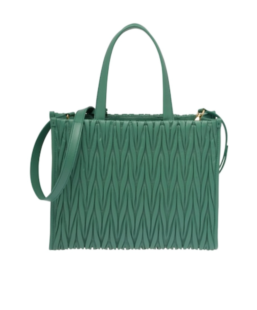 MIU MIU MATELASS� NAPPA LEATHER TOTE BAG 