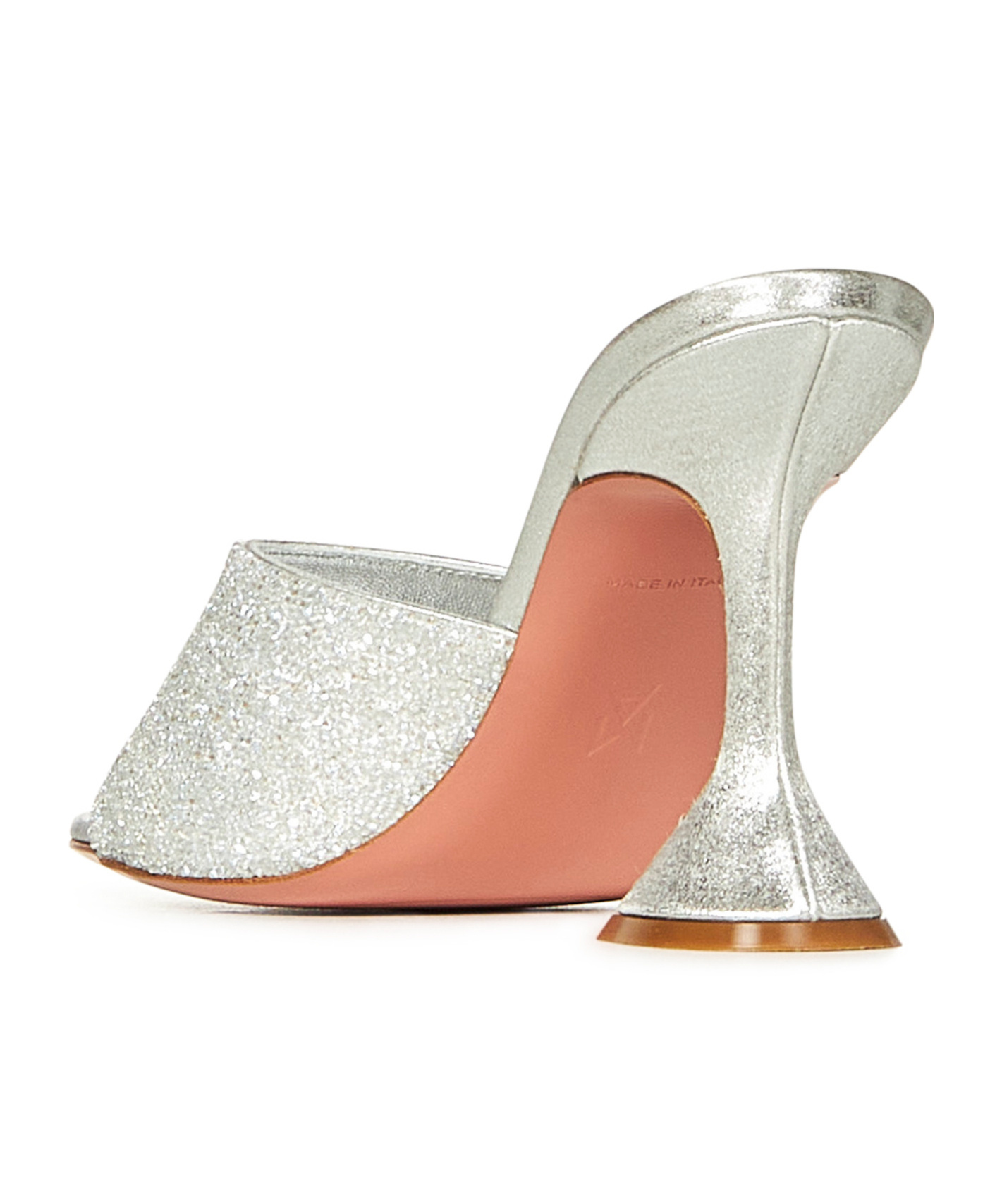 AMINA MUADDI SQUARE TOE HIGH HEEL SANDALS
