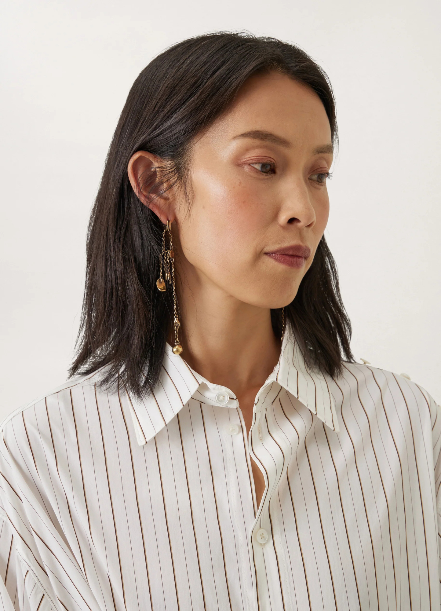 Lemaire Pendants Drop Earrings In Yellow