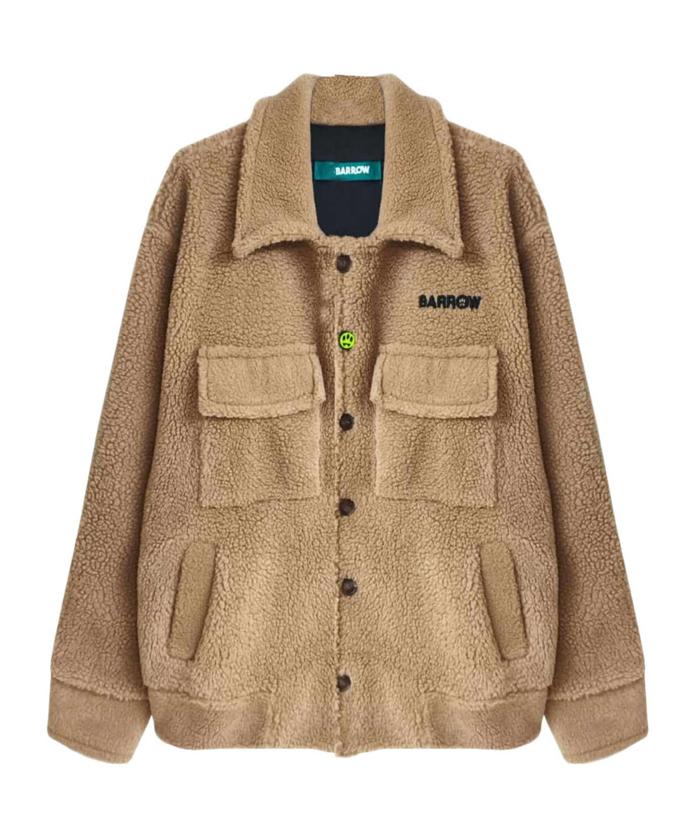 Barrow Artificial Fur Teddy Casual Jacket In Multi