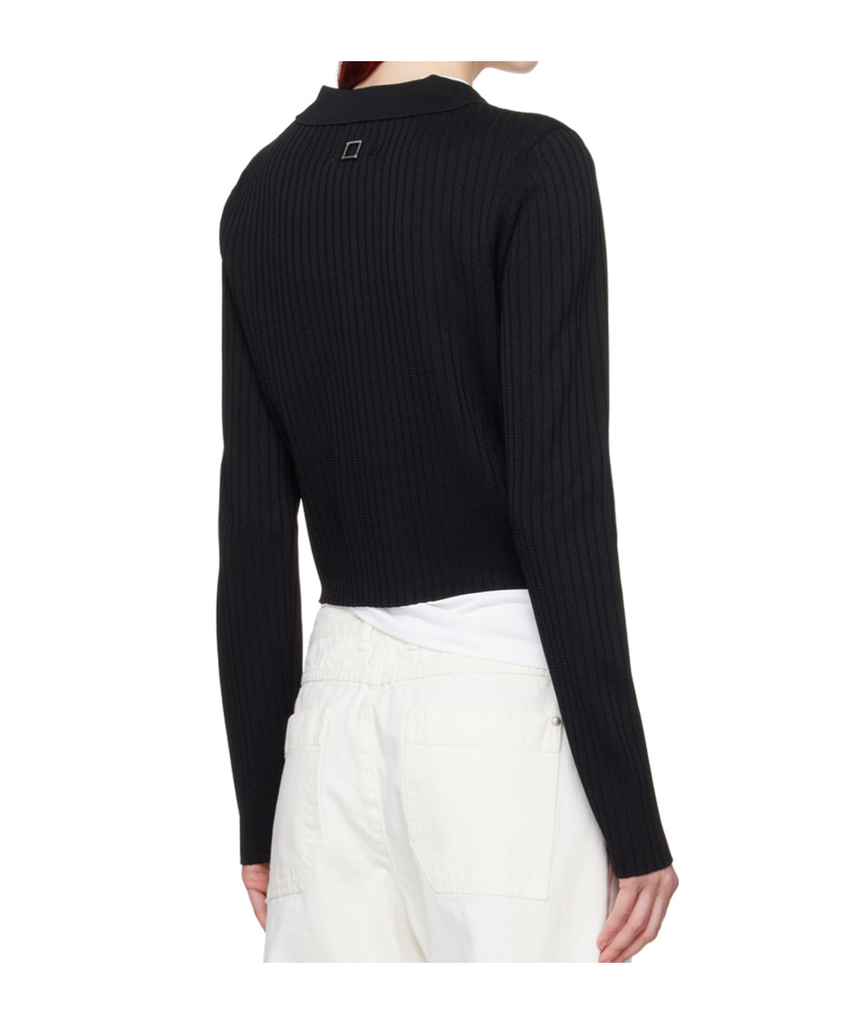 WOOYOUNGMI LAPEL LONG SLEEVE SWEATER 